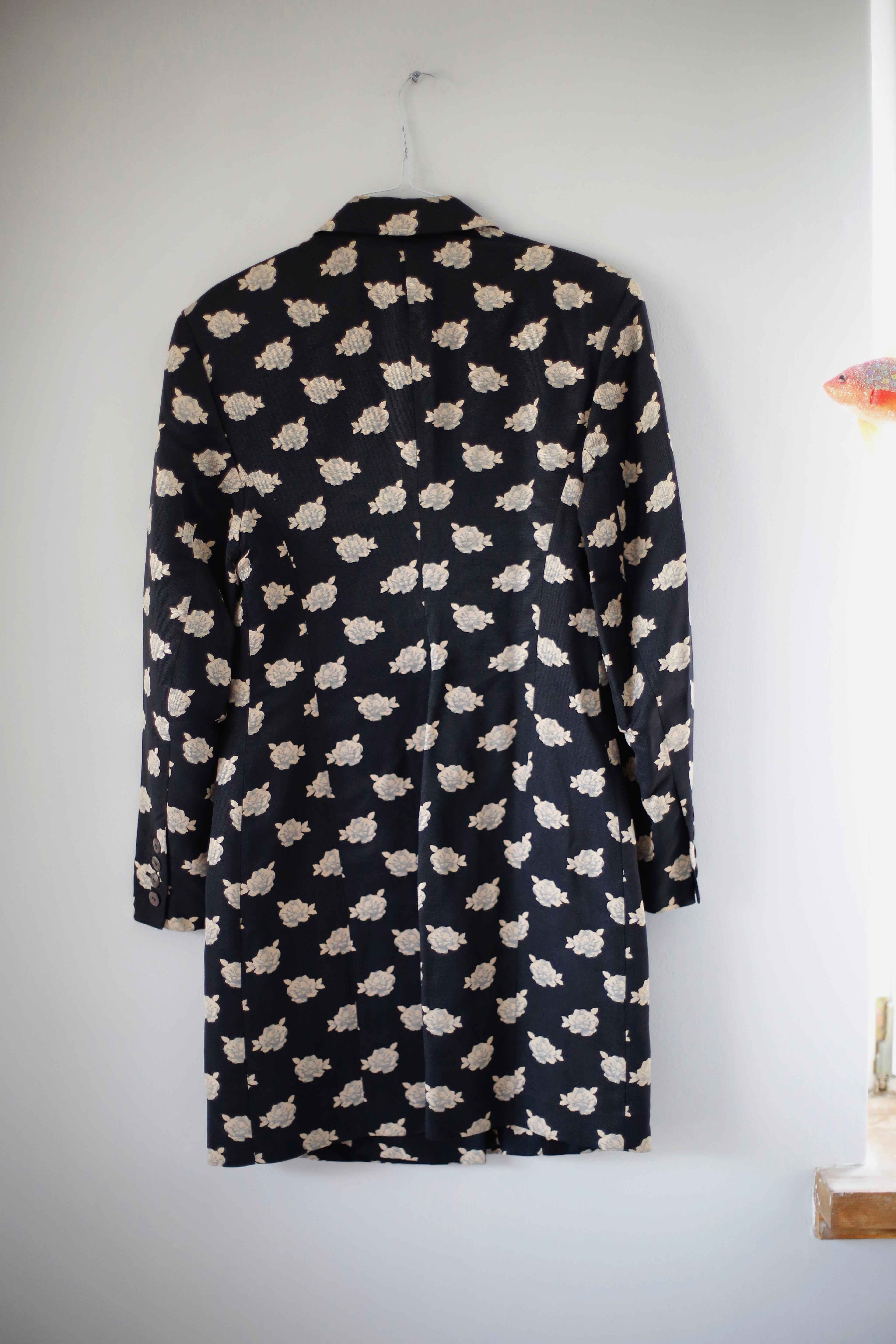 JOOP! Blazer Jacke schwarz Vintage 36 S 38 M Jacke Mantel Lang Staubmantel Trenchcoat