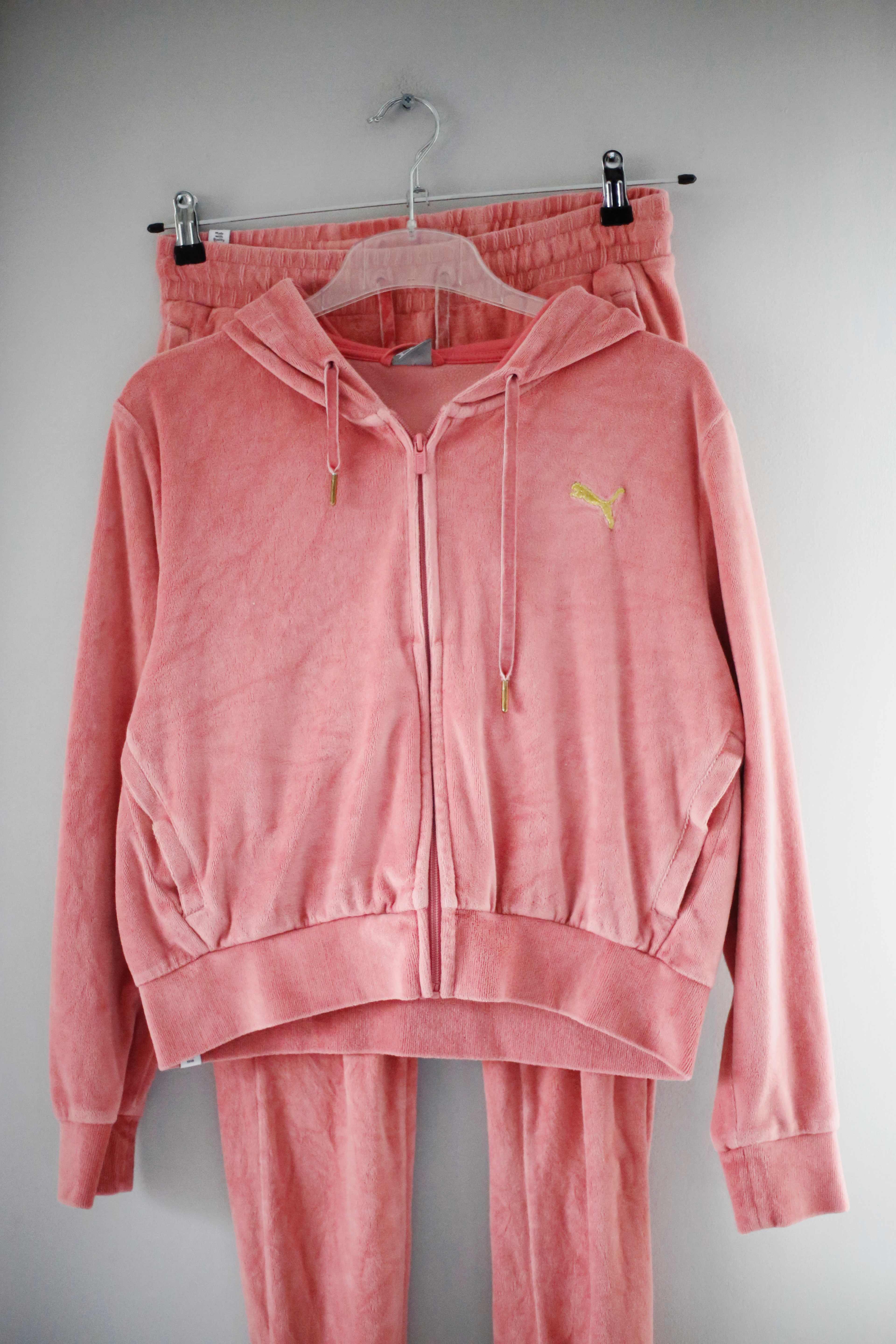 Puma Set Rosa Anzug Jogginganzug Samt Samtanzug Velvet 36 M einfarbig