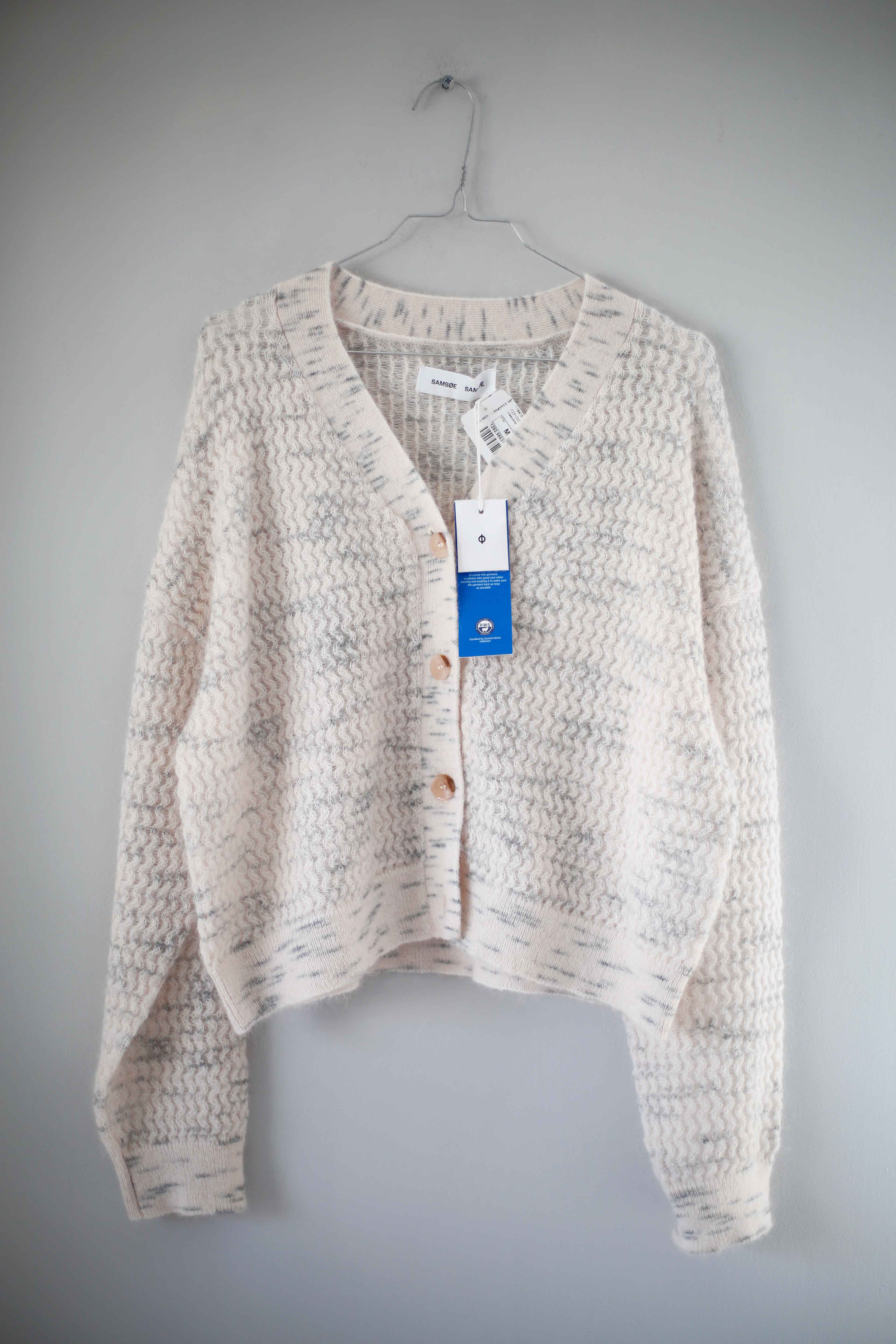Samsøe Samsøe Cardigan Strickjacke Neu Mohair Creme Beige 38 M