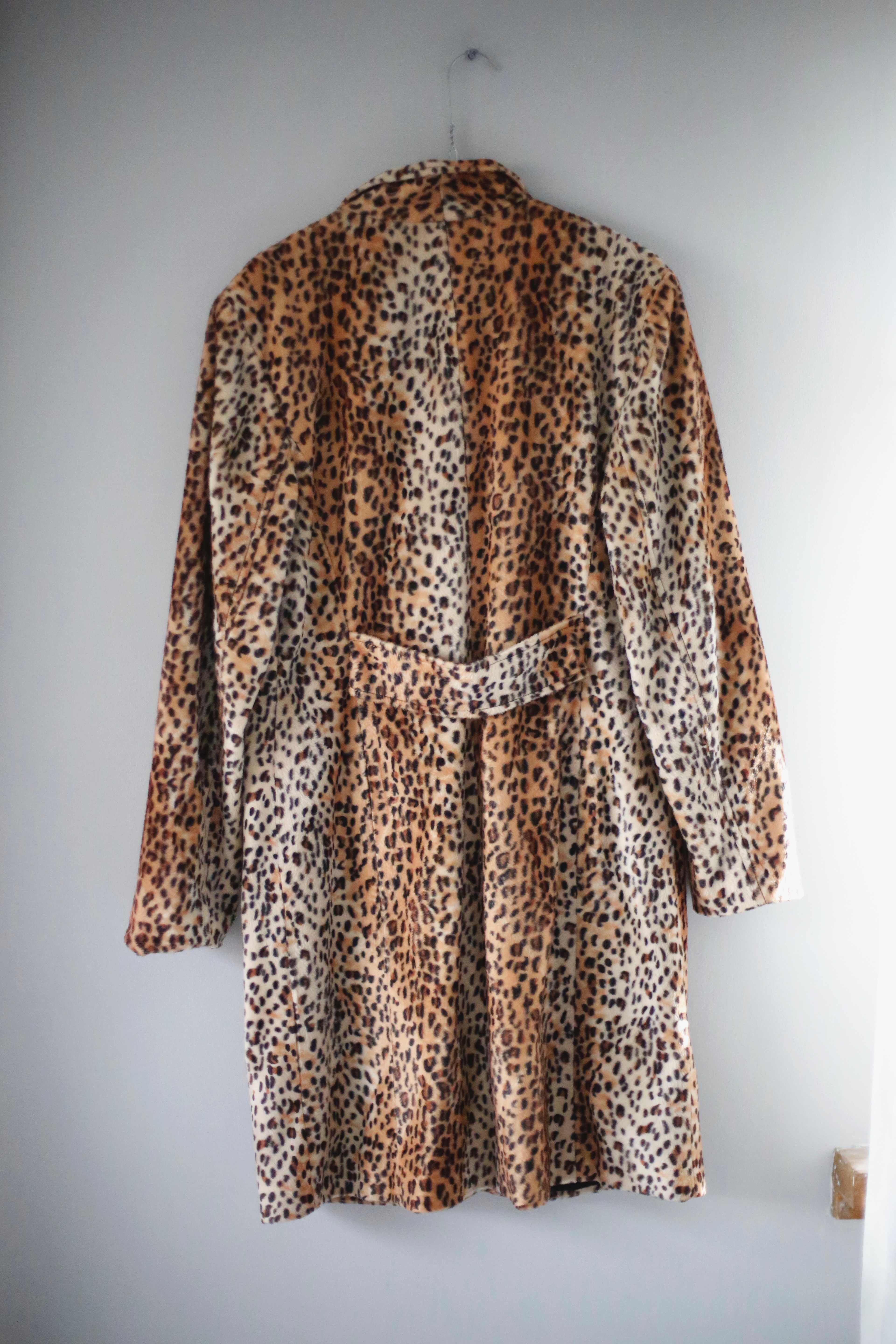 4/5/6 Fashion Concept Mantel Jacke Leo Leopardenmuster 42 true Vintage