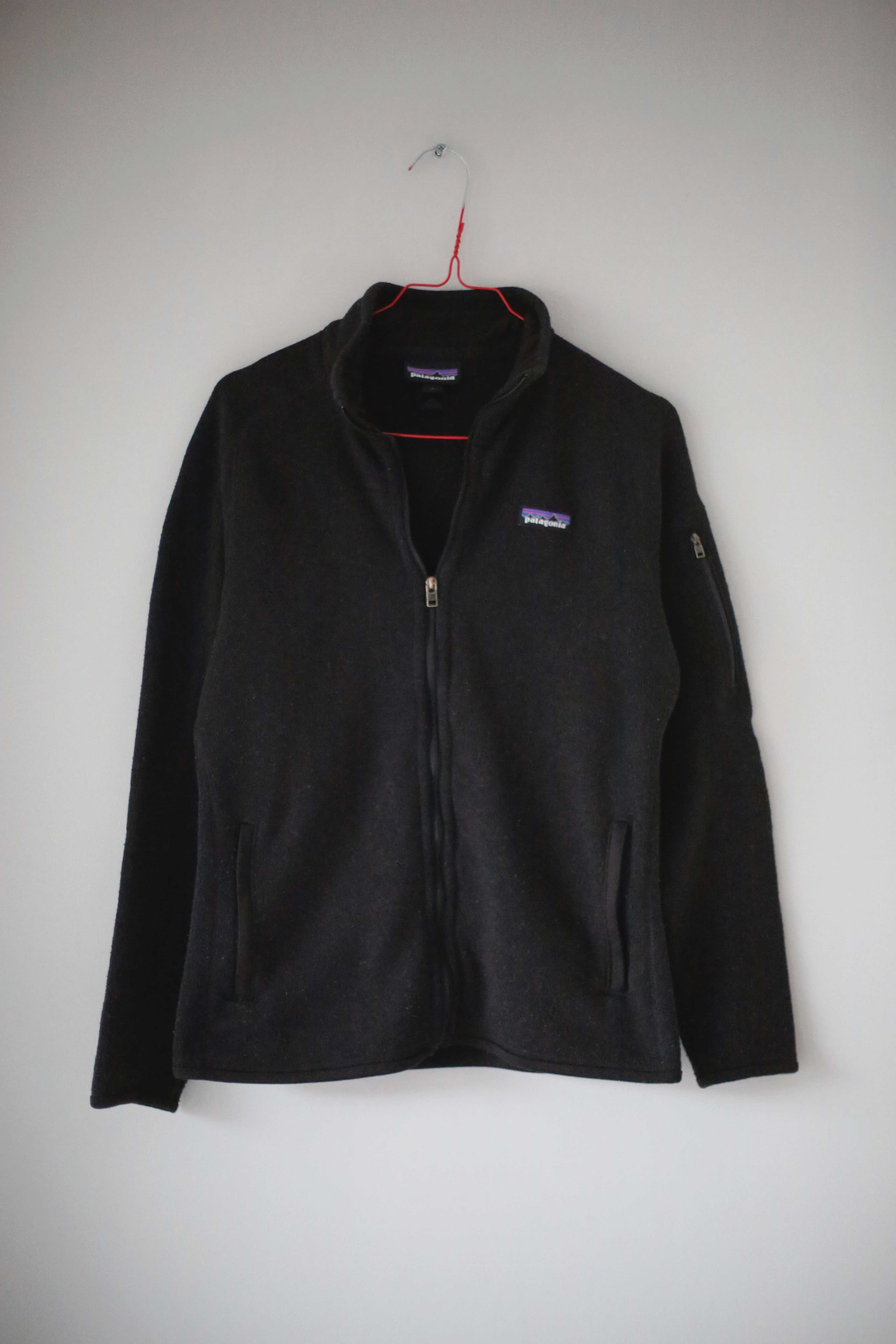 Patagonia Hoodie schwarz Strickjacke Hoodie Oberteil basic 38 M Zipper