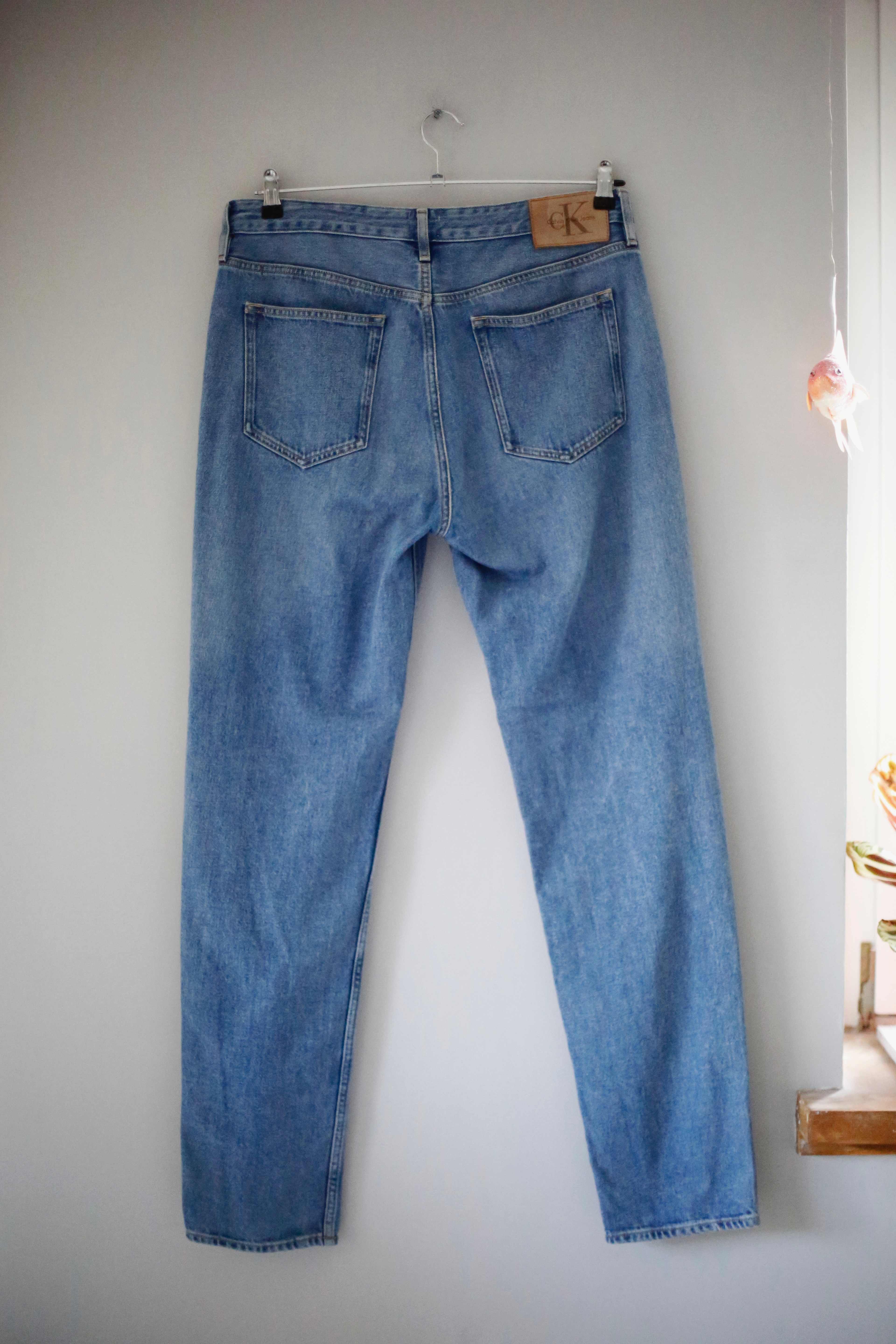 Calvin Klein Jeans Hose denim 32/34 washed blau straight leg L