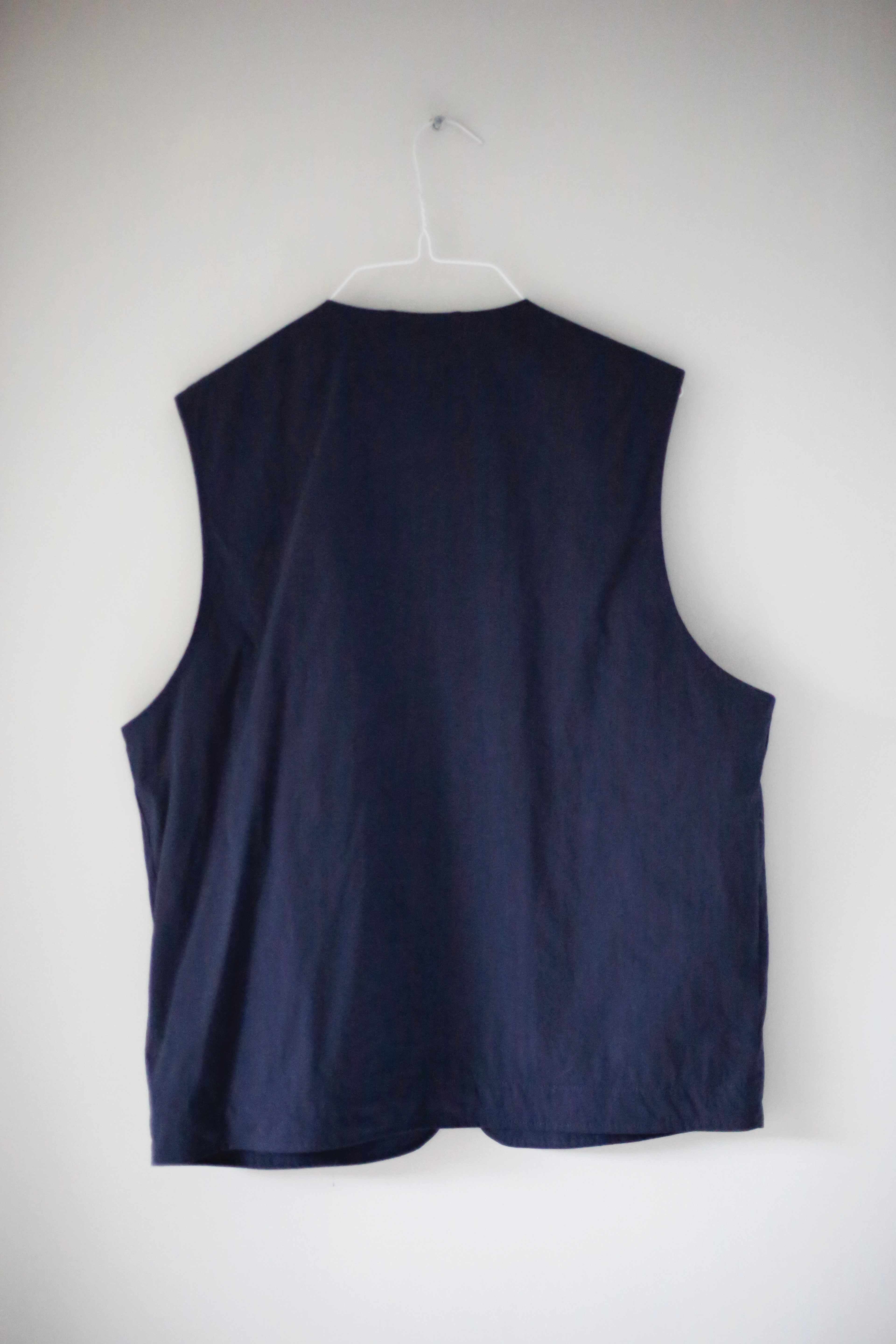 Samsoe & Samsoe Weste Blau Herrenweste Fischerweste L Dunkelblau