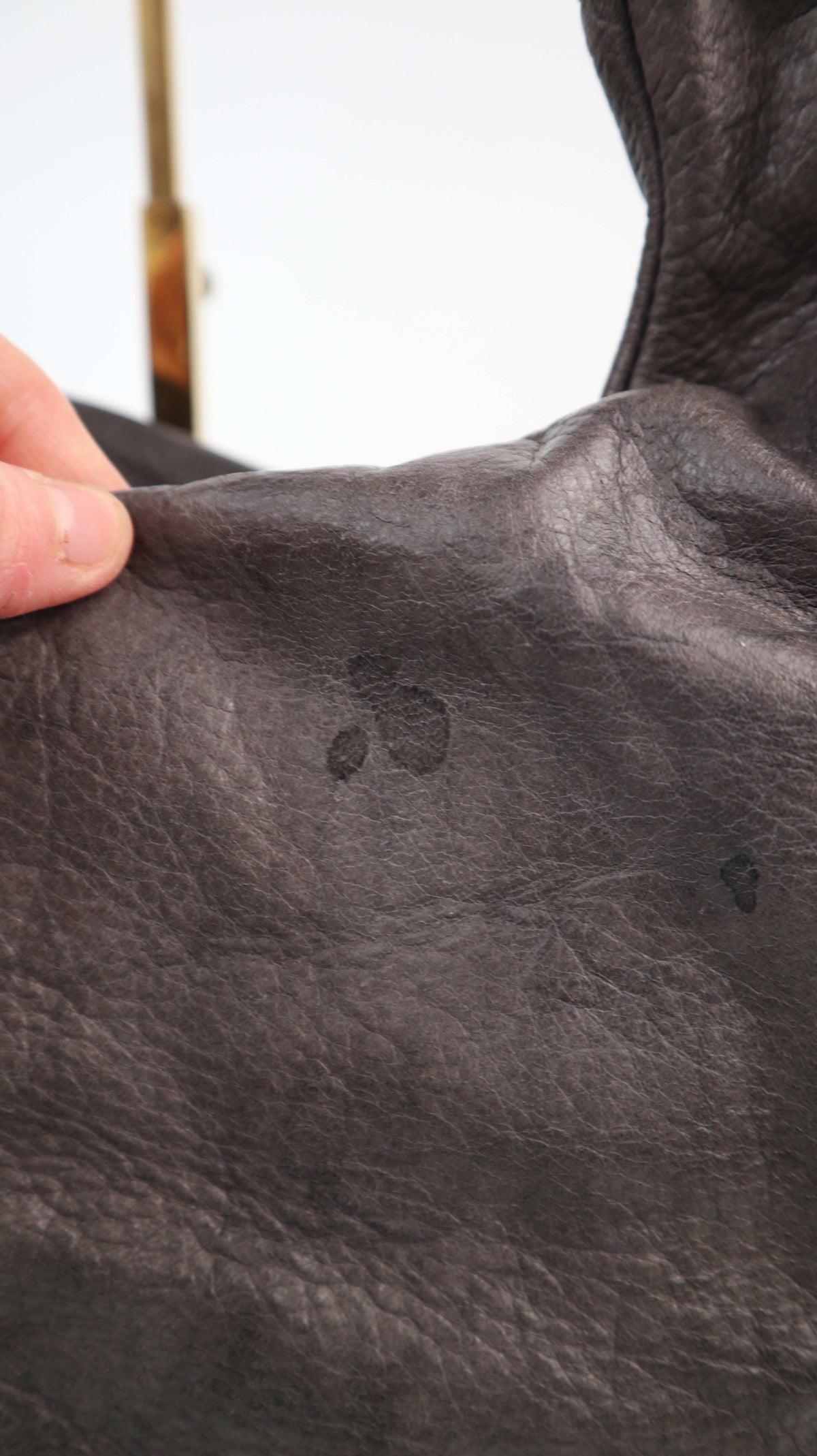 Coccinelle Tasche Ledertasche Grau Schultertasche Shopper