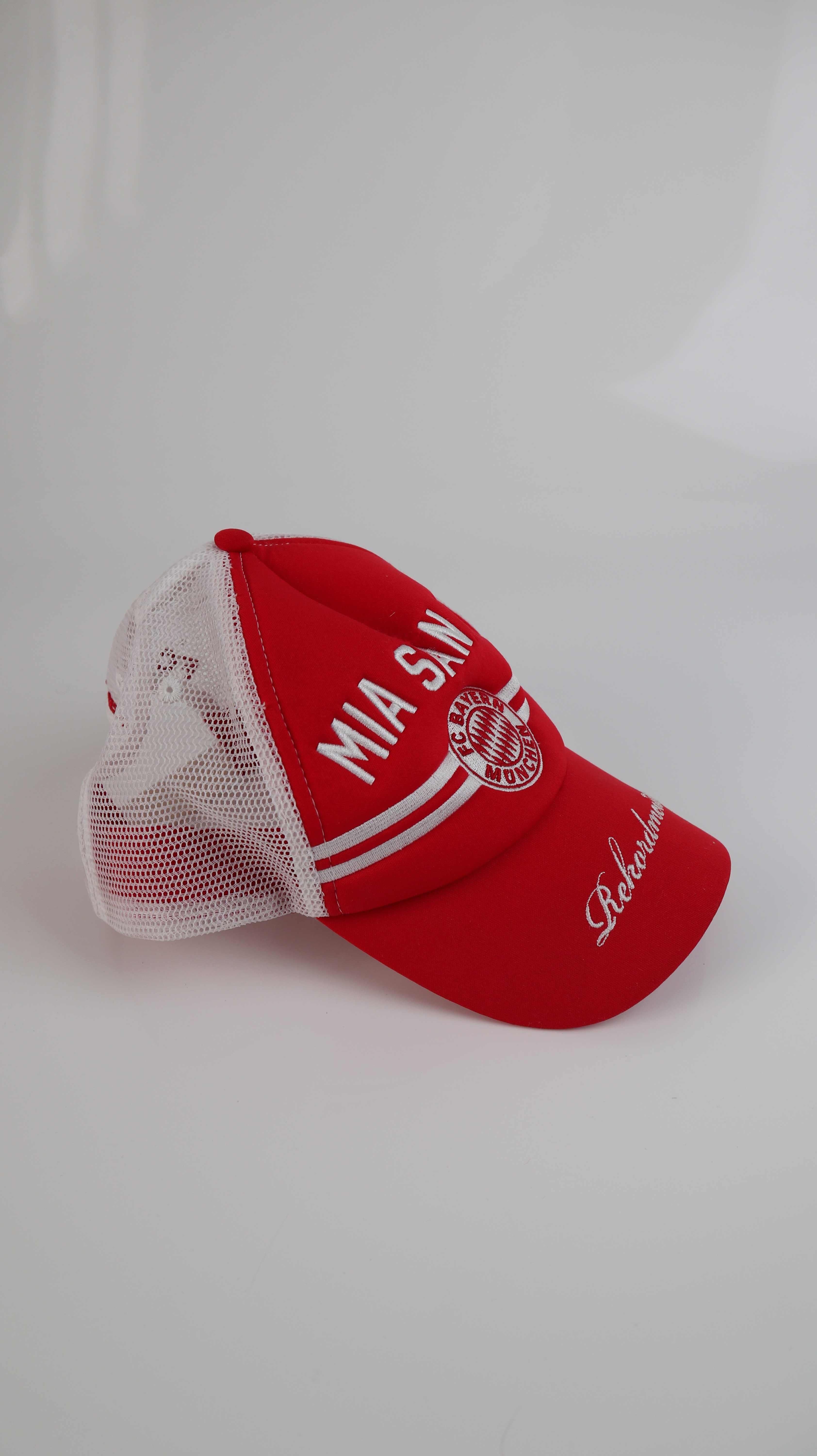 Cap FC Bayern München Mütze Kappe rot weiß Truckercap