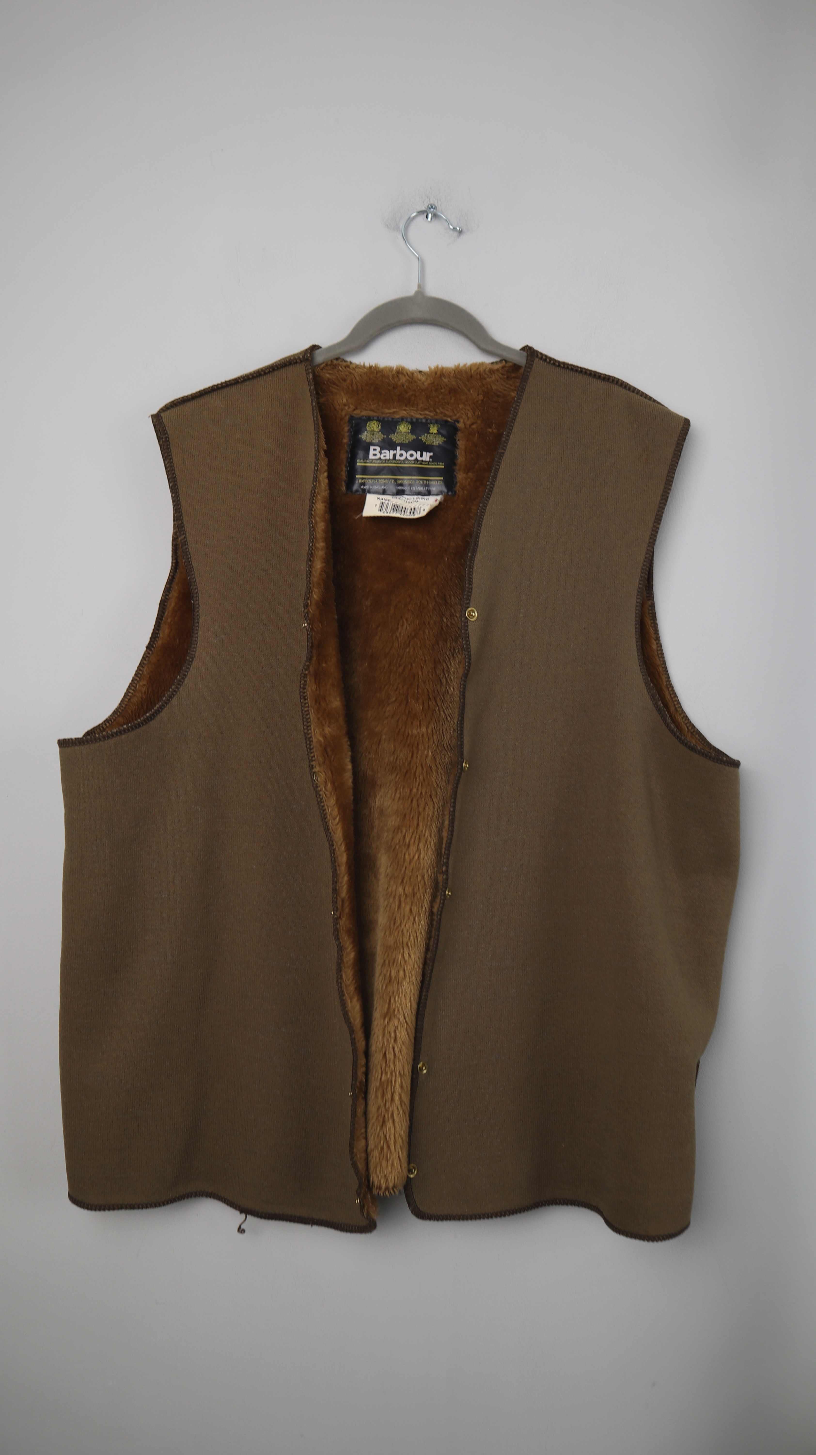 Barbour Weste Innenweste Innenteil Grün Khaki C44 112cm Braun