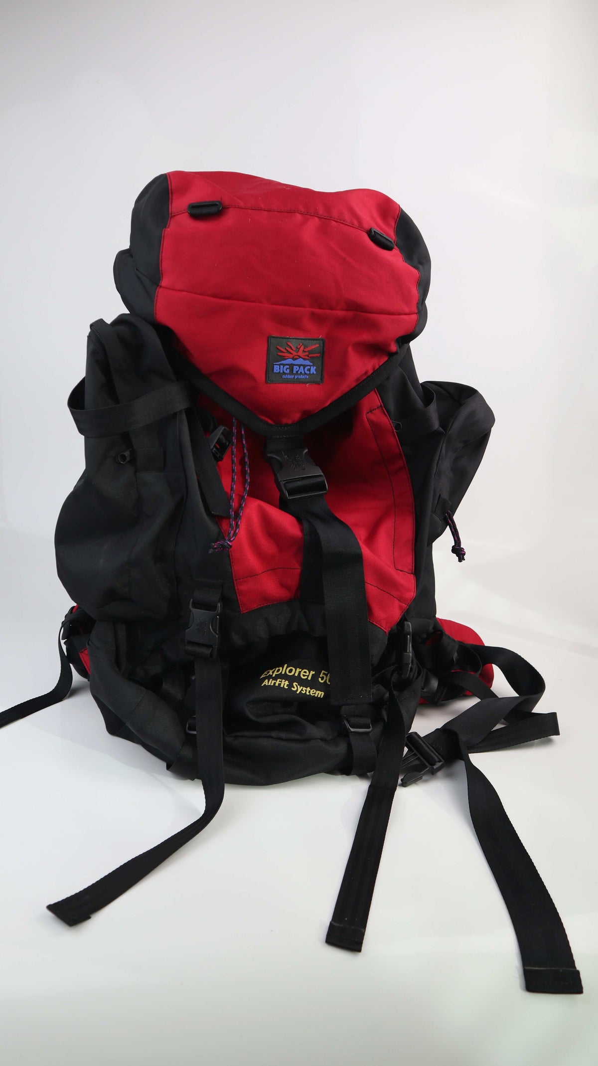 Big Pack Rucksack schwarz rot Wanderrucksack Outdoorrucksack