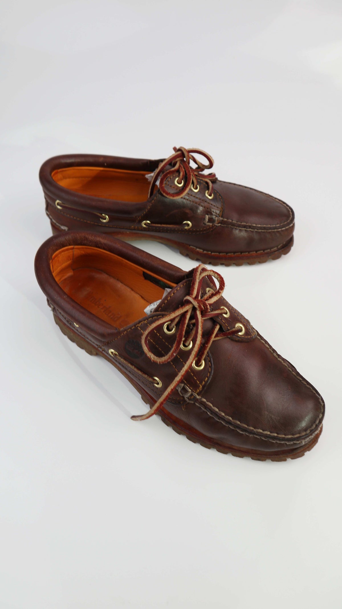 Timberland Bootsschuhe Lederschuhe 8W 39 Braun Loafer Mokassins