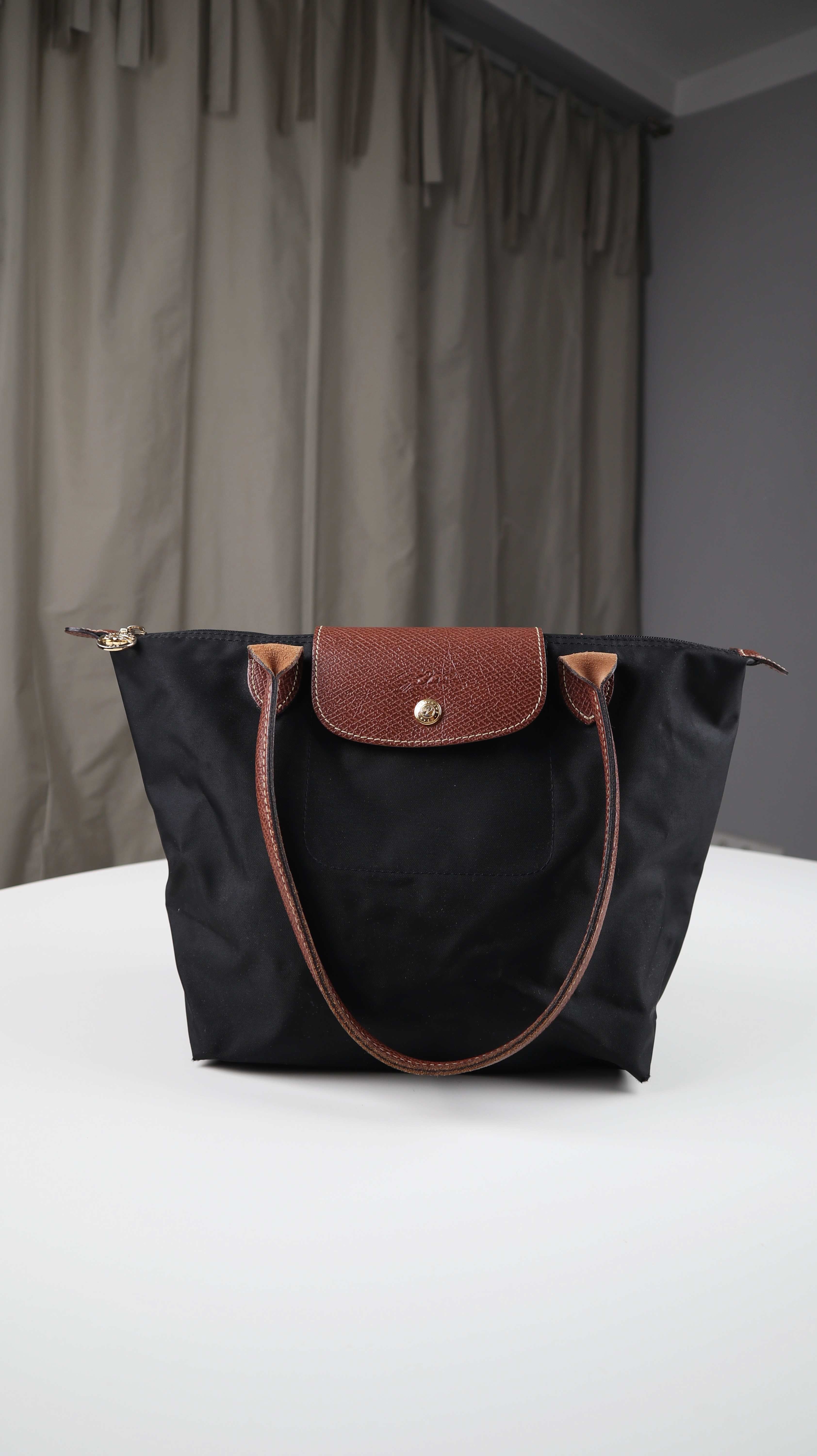 Longchamp Le Pliage Tasche schwarz Handtasche M Shopper Schultertasche