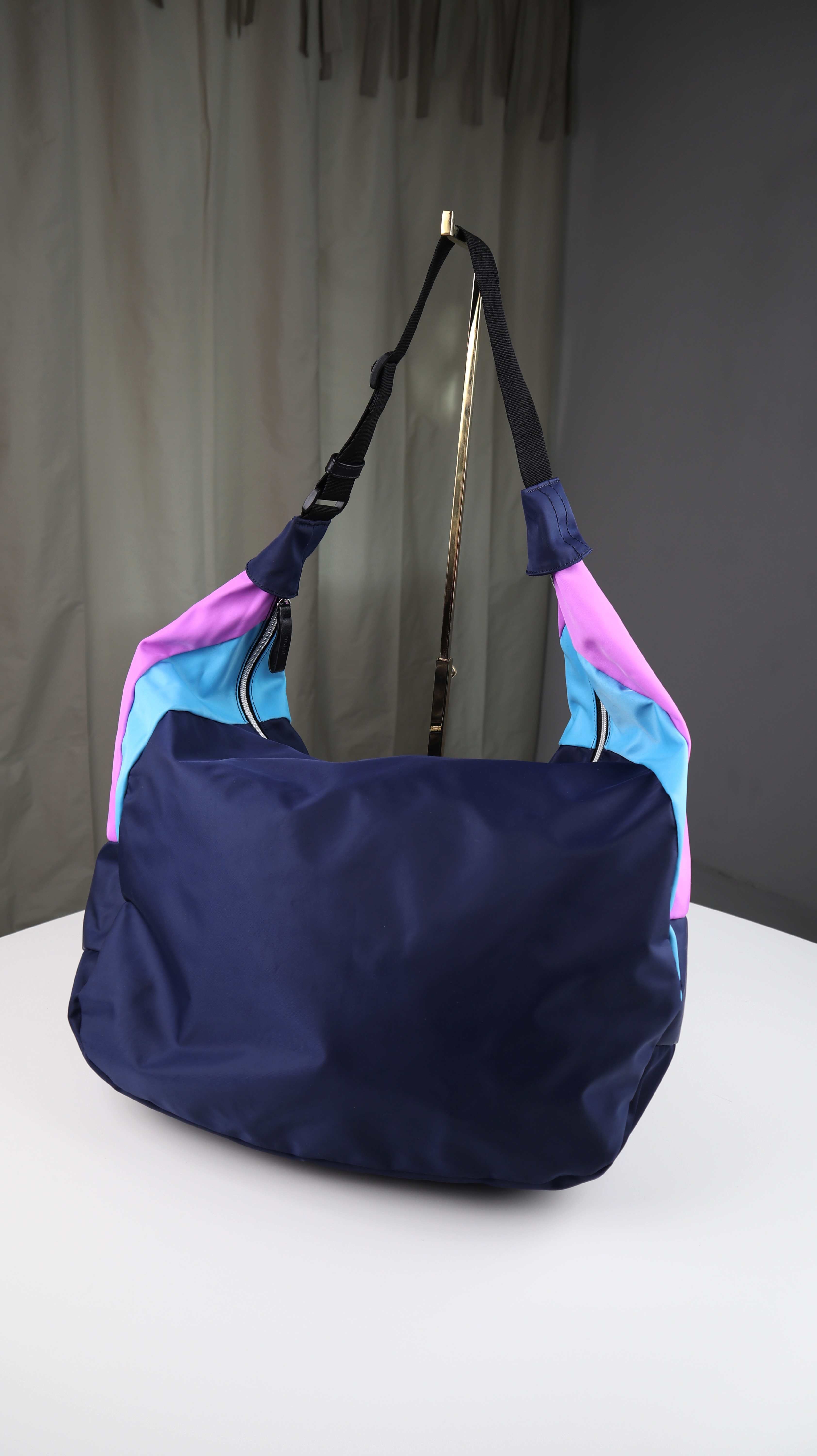 Tom Tailor denim Tasche Shopper Umhängetasche lila blau Sporttasche