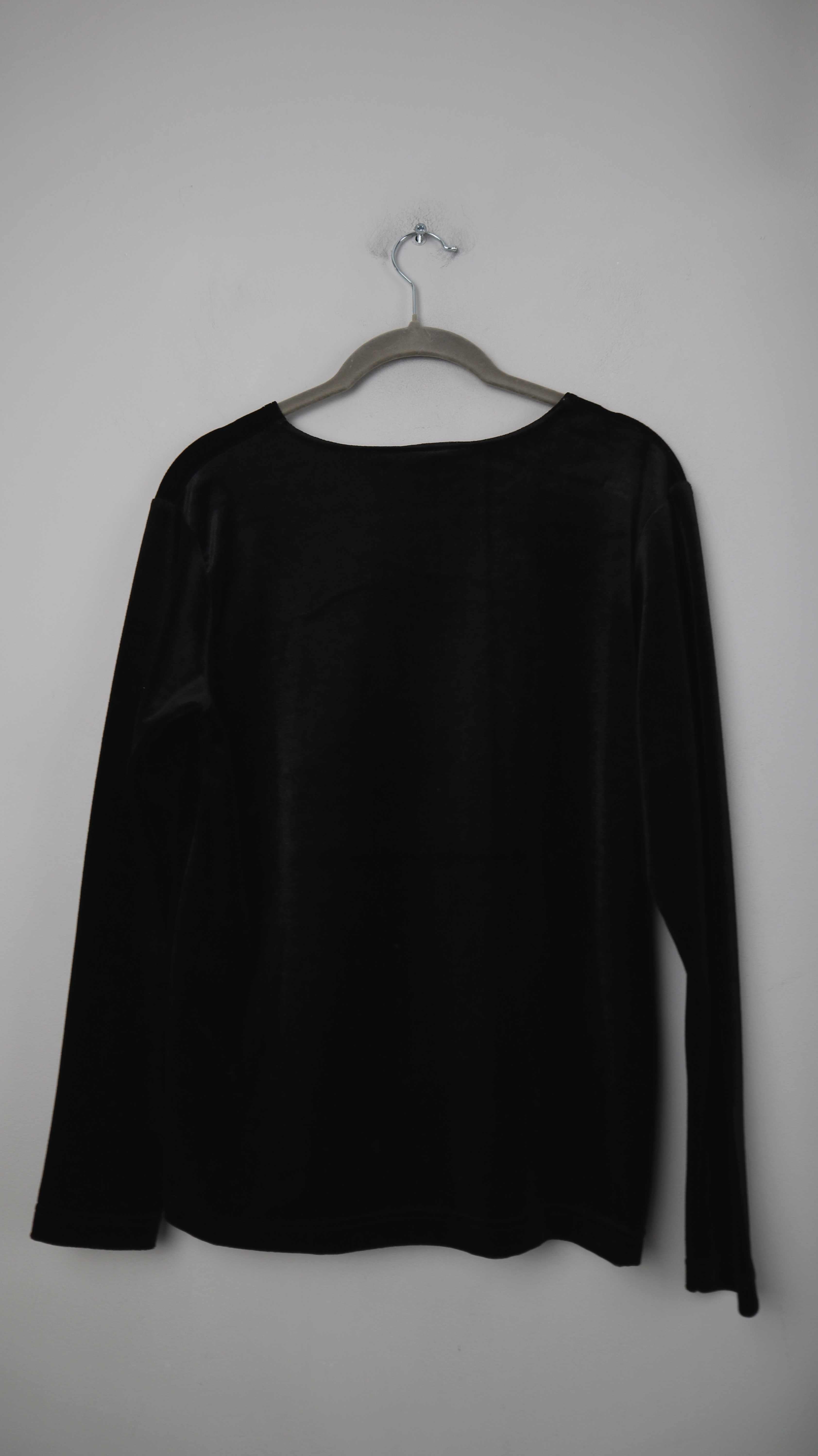 Barisal Shirt Longsleeve Samt Schwarz Samtshirt 38 M