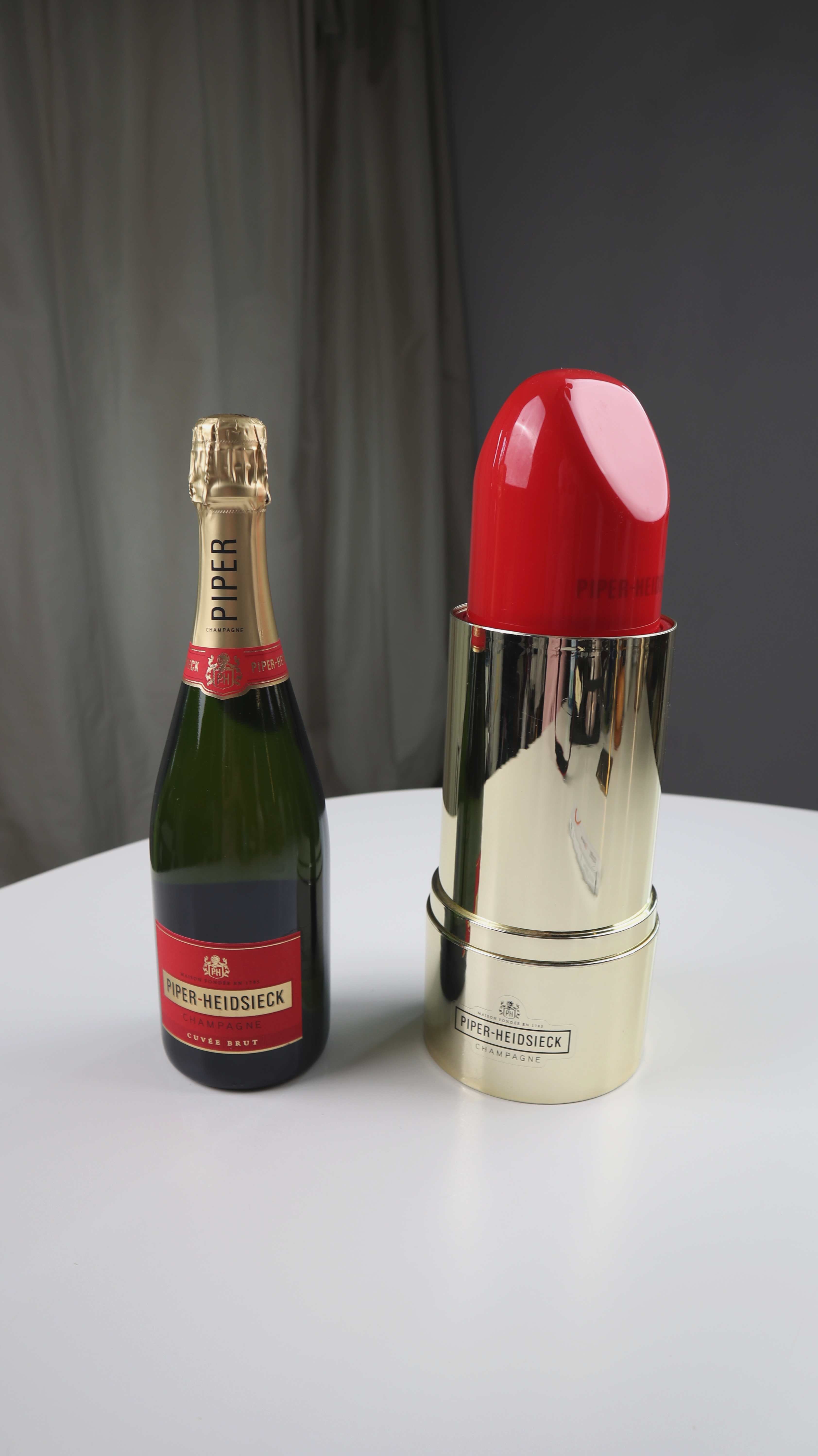 Piper-Heidsieck Cuvée Brut Champagner Lippenstift 0,75 Liter Neu