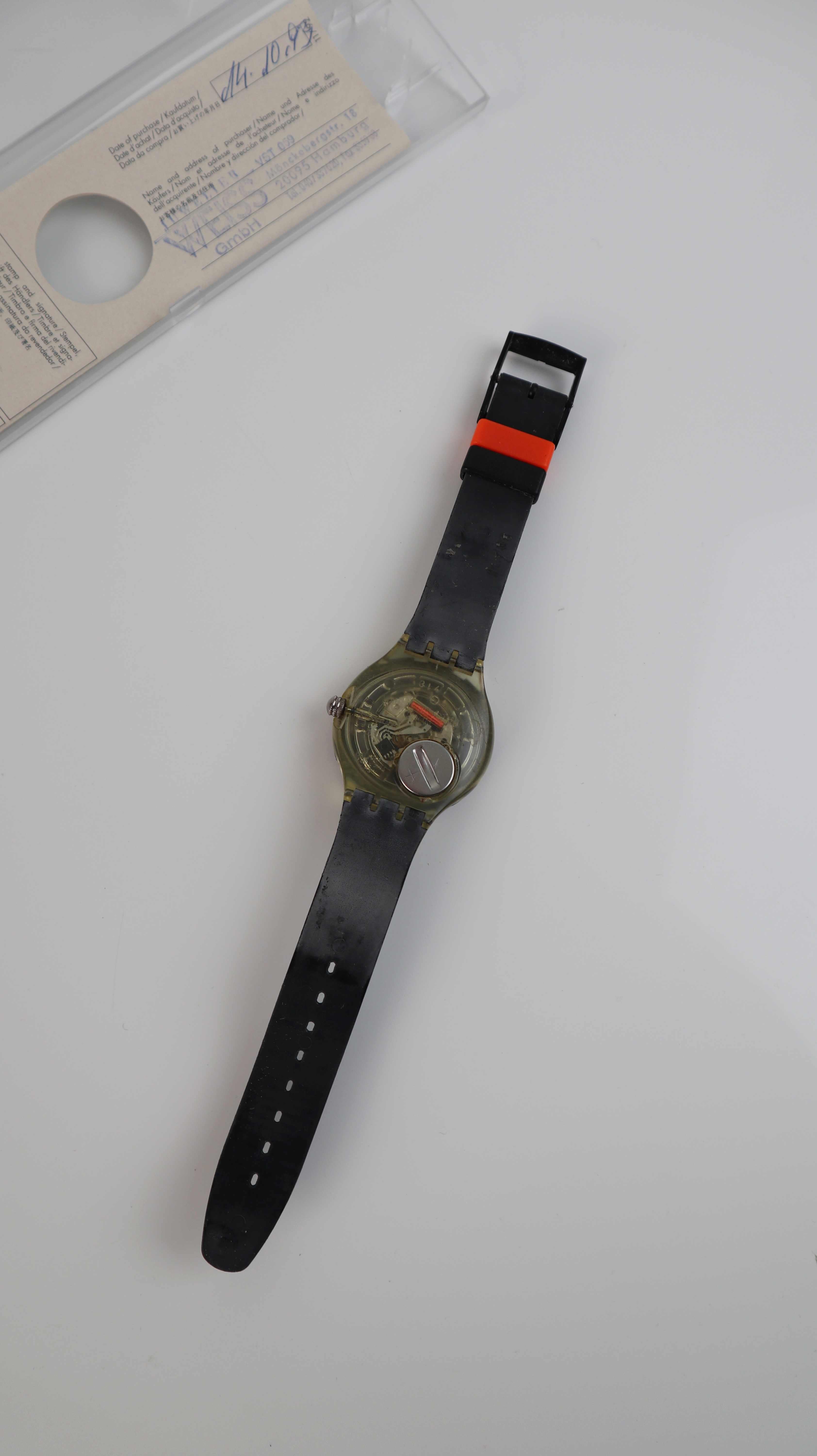 Swatch Uhr Armbanduhr 1999 Retro Stop Coffee Break Modell SSK100 1991