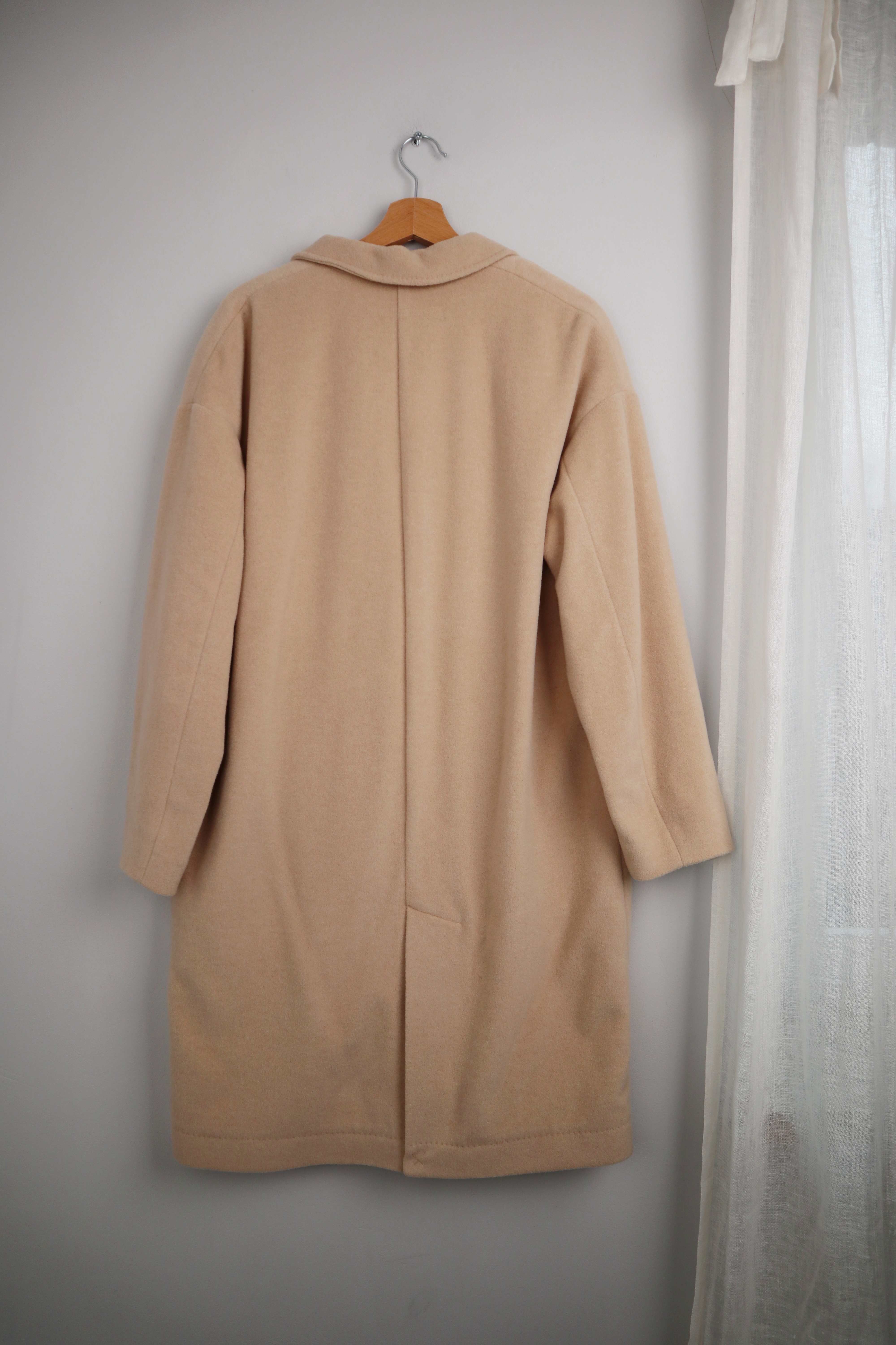 Closed Mantel Creme Wolle Cashmere Aberdeen S Jacke lang Staubmantel Wollmantel