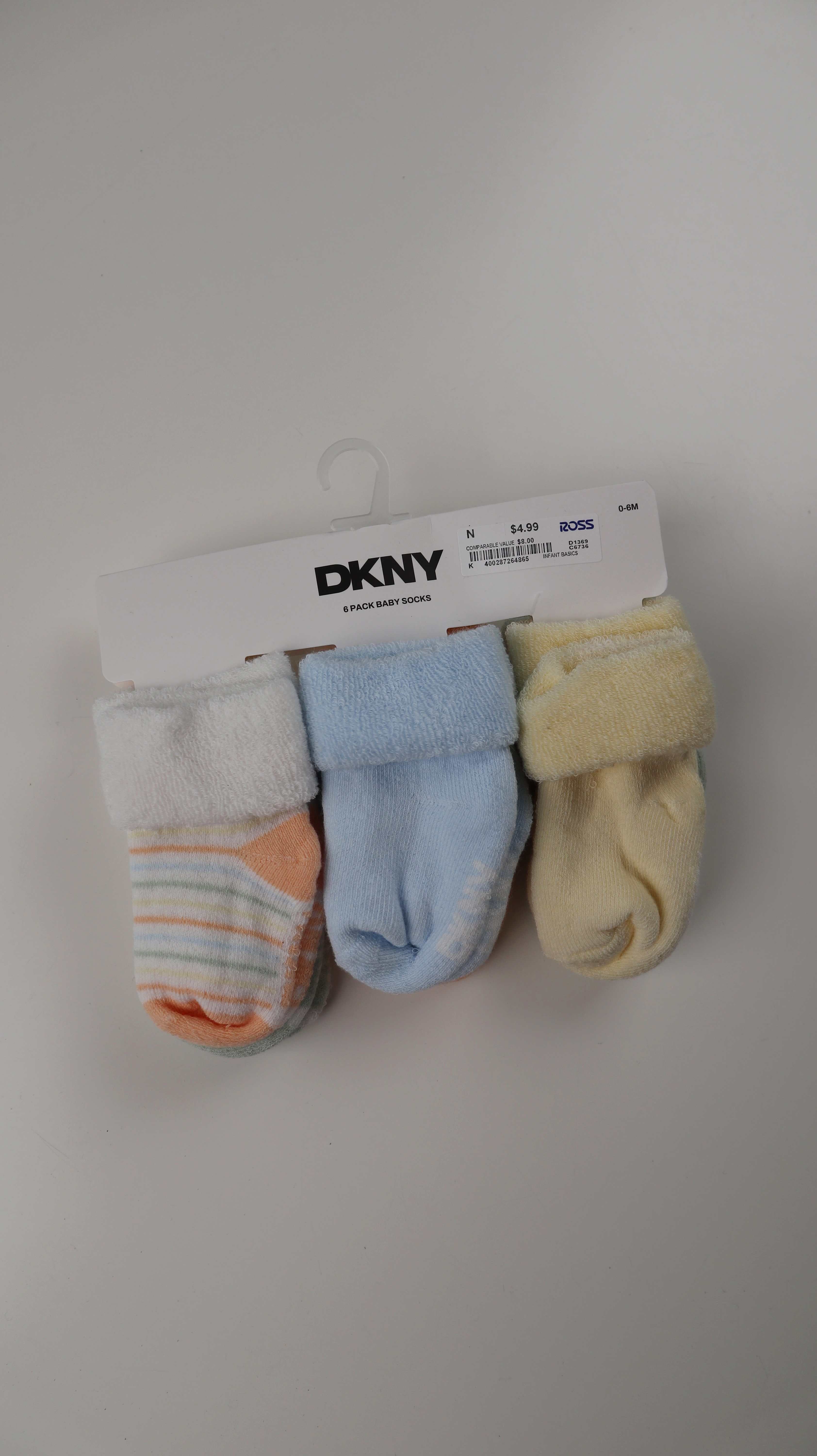 DKNY Babysocke Socken neu Set bunt Pastell Baby