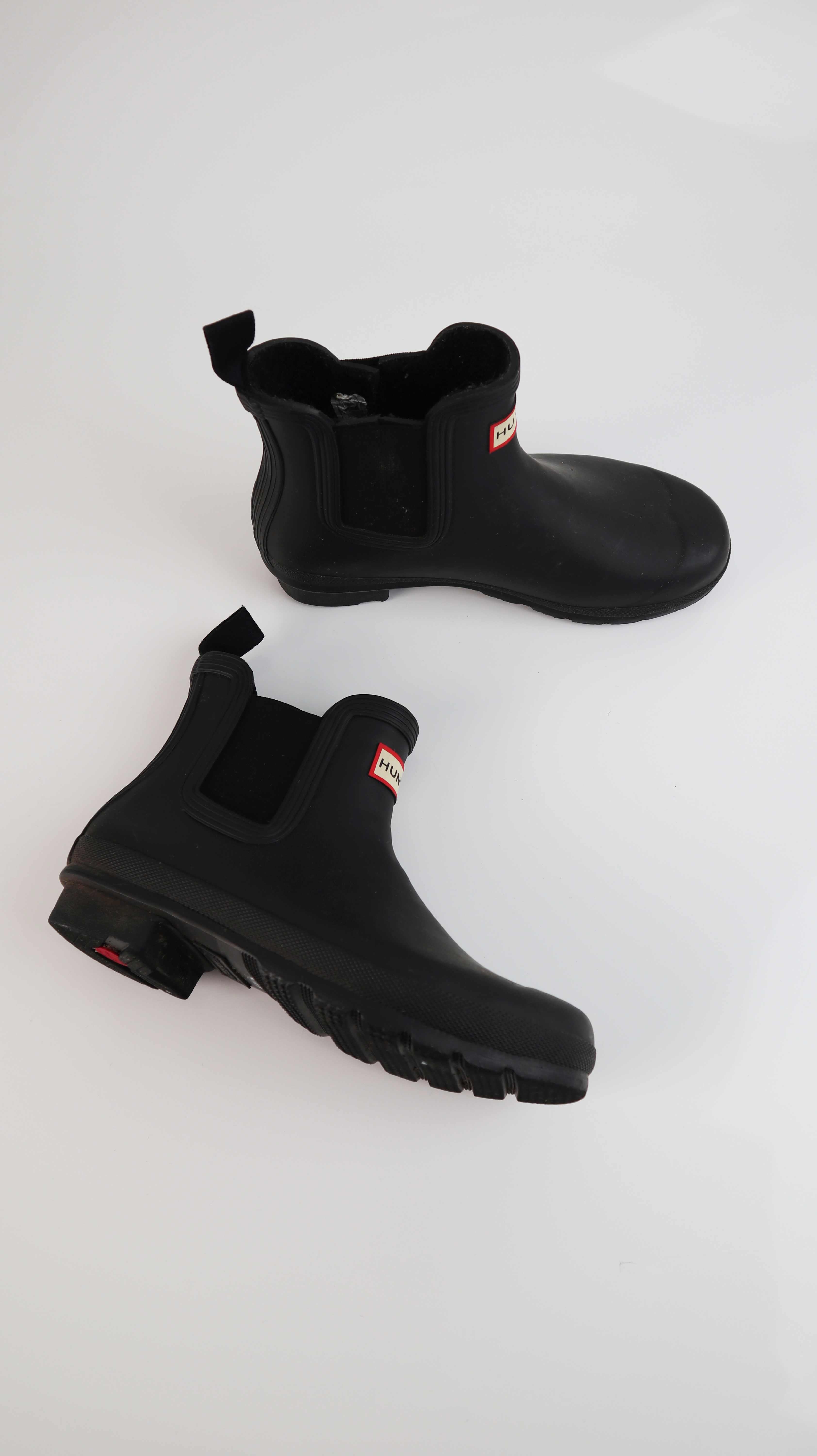 Hunter Gummistiefel schwarz kurz 38 Regenstiefel halbhoch Stiefeletten