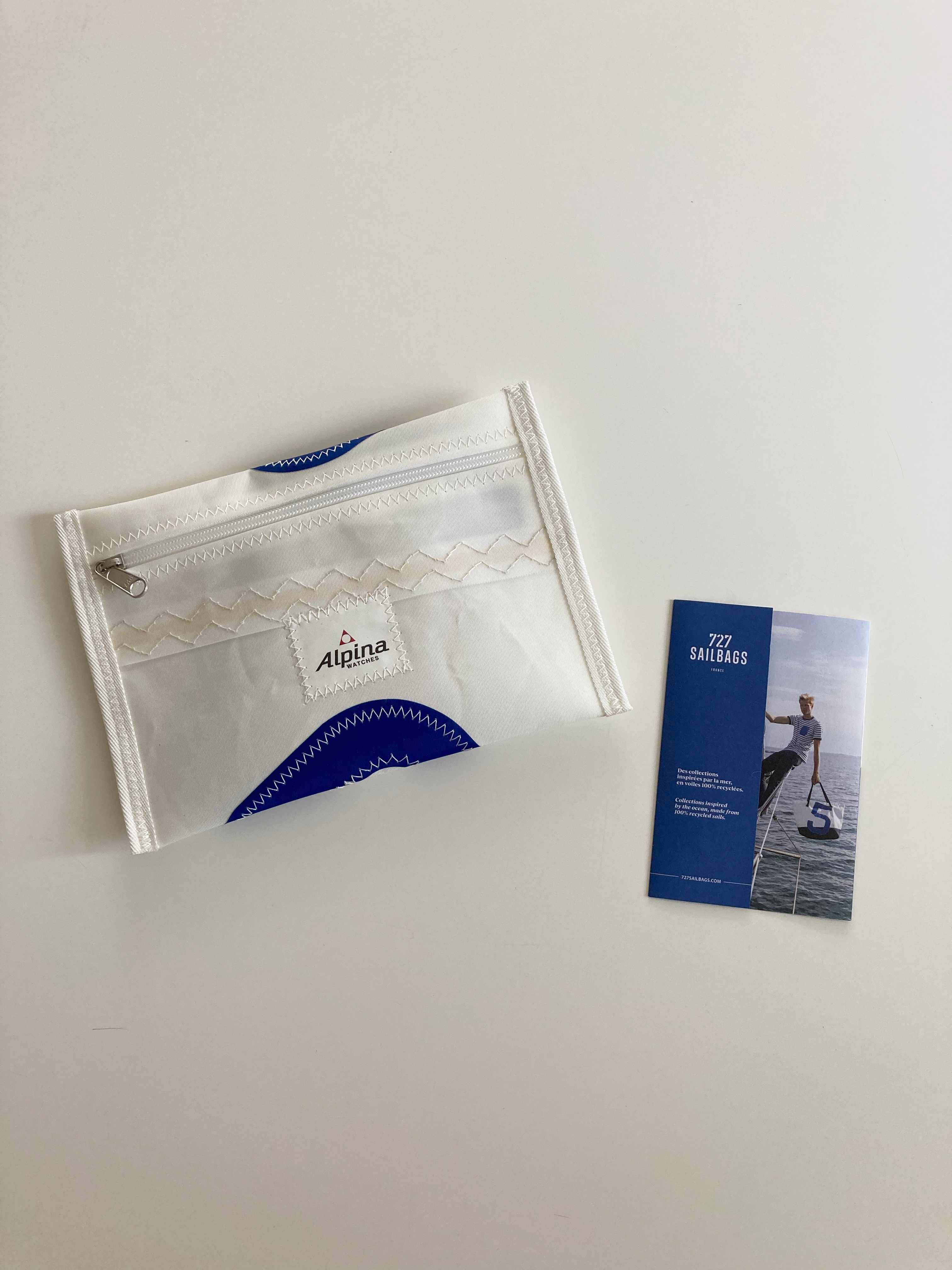 727 Sailbags neu Segentuchtasche Segelplane Etui Kosmetiktasche weiß