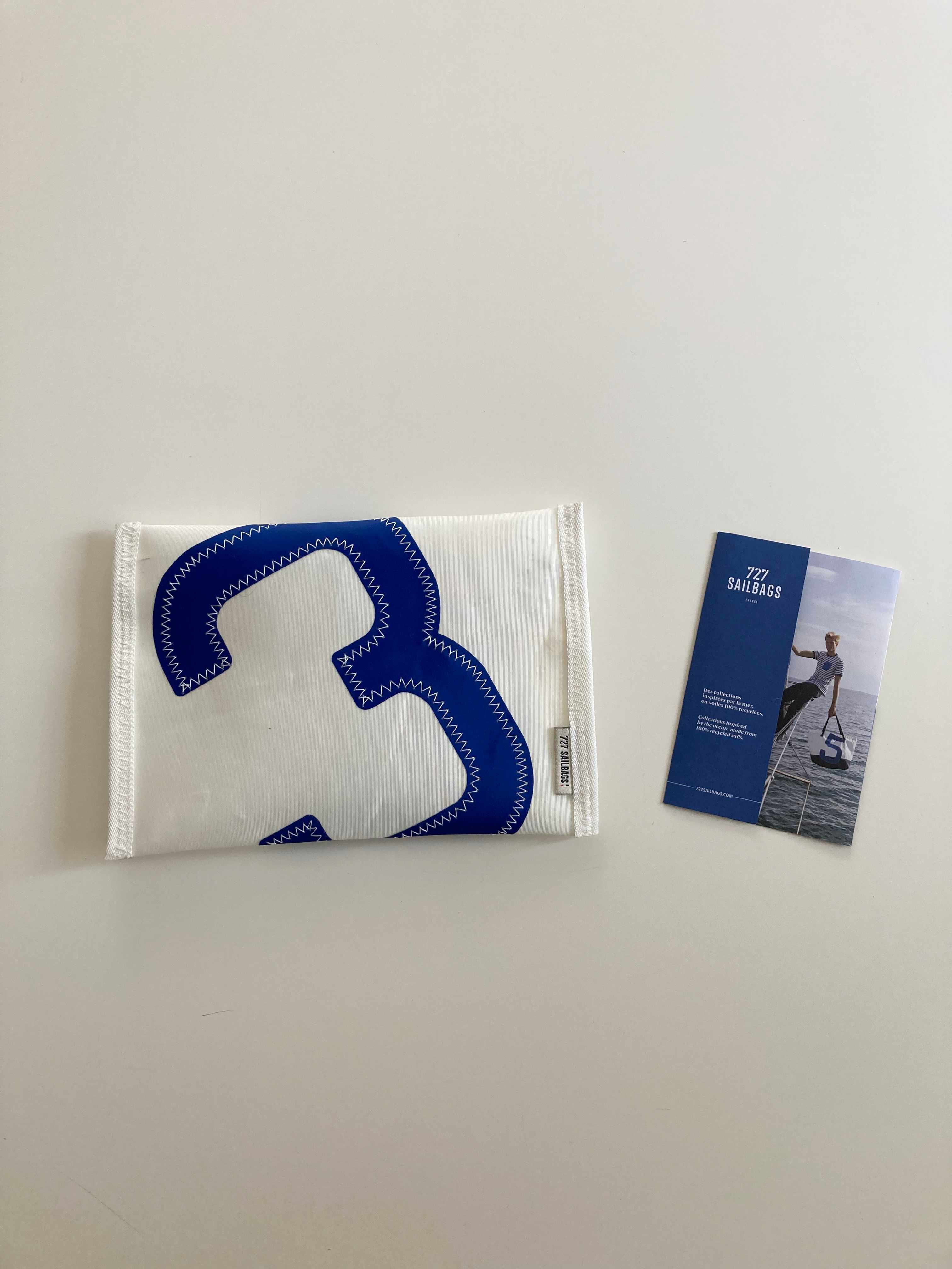 727 Sailbags neu Segentuchtasche Segelplane Etui Kosmetiktasche weiß