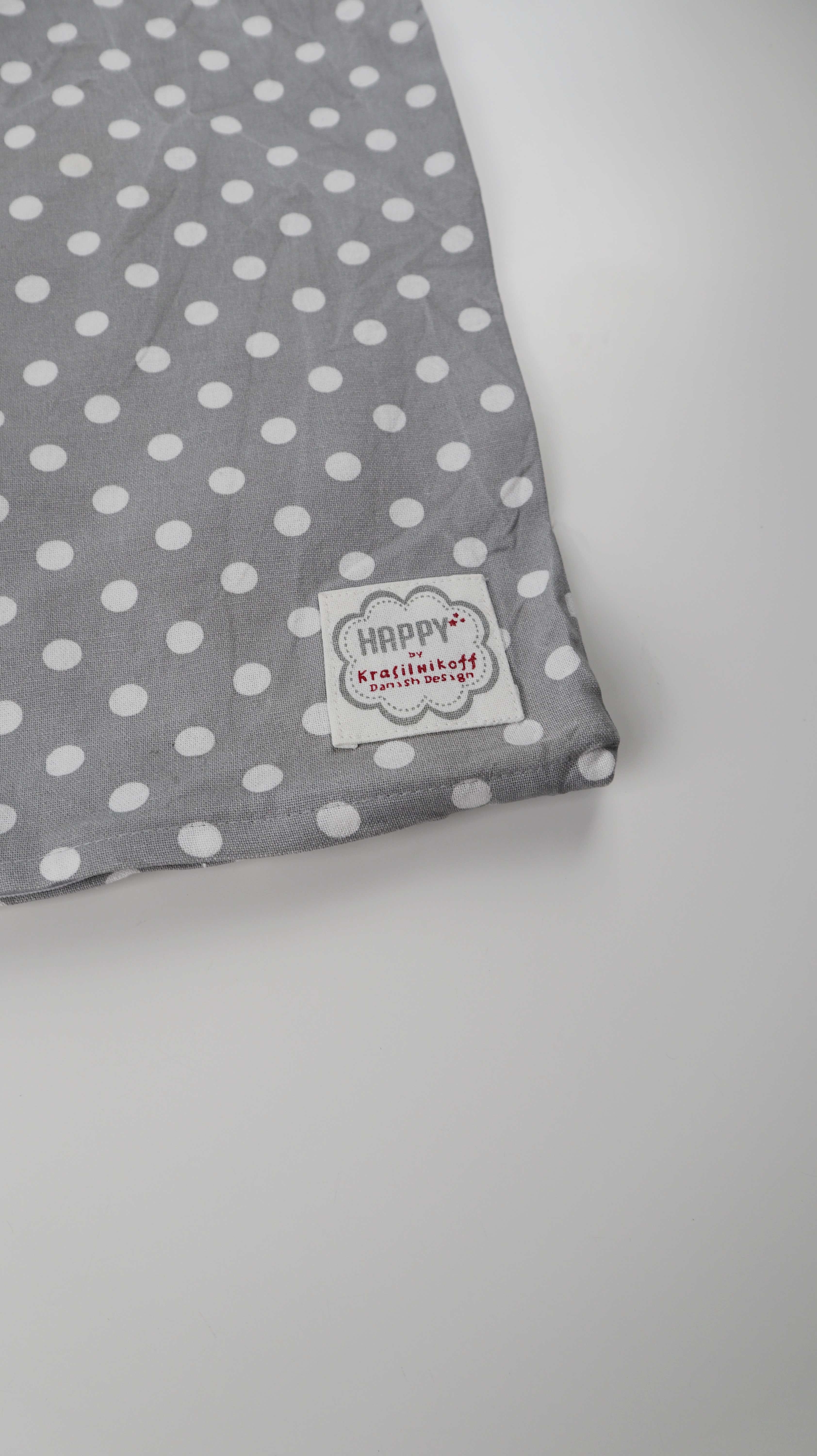 happy krasilnikoff danish design Kissenbezug Grau gepunktet 50 x 50