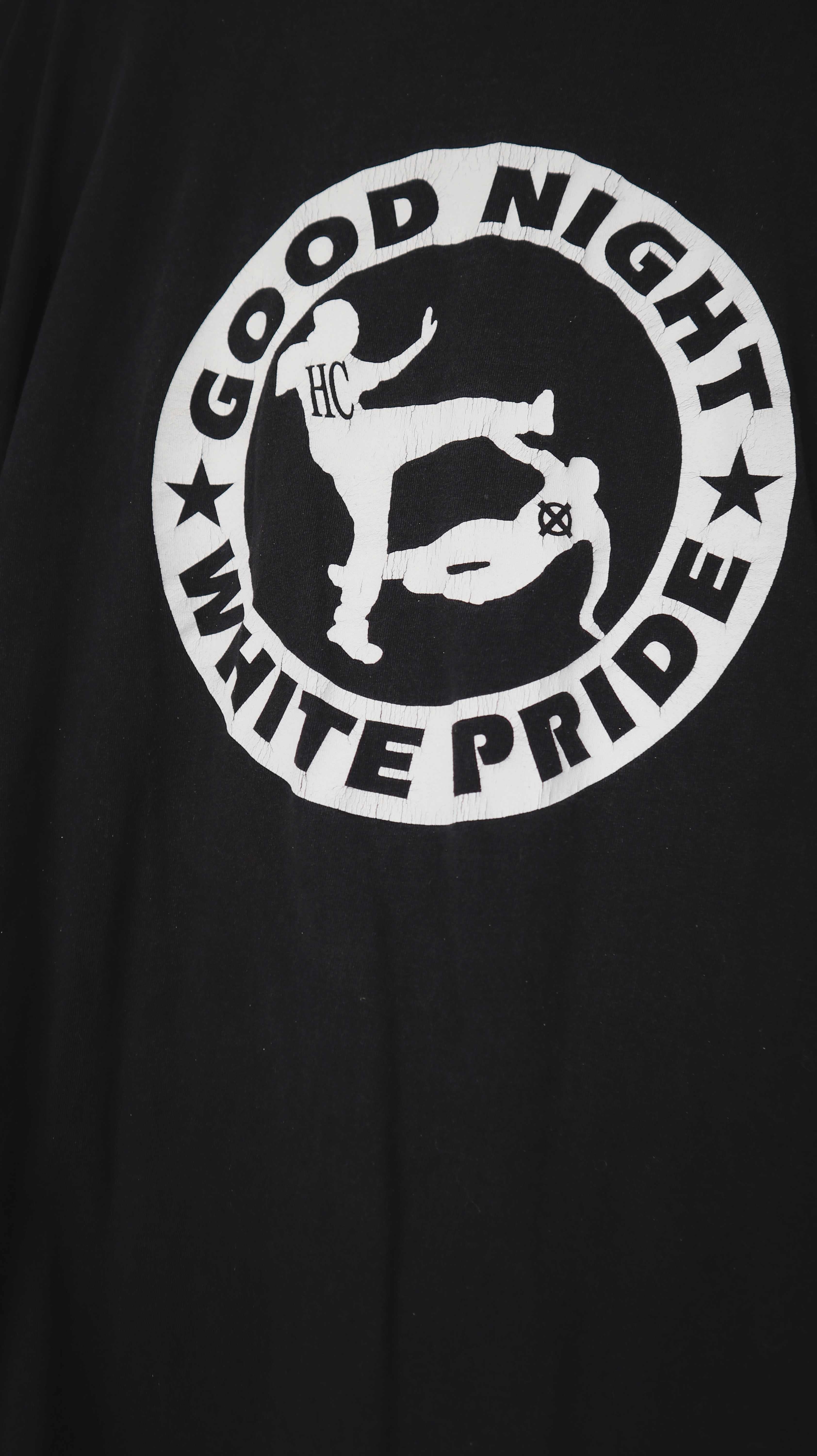Good Night white Pride Shirt T-Shirt schwarz weiß L