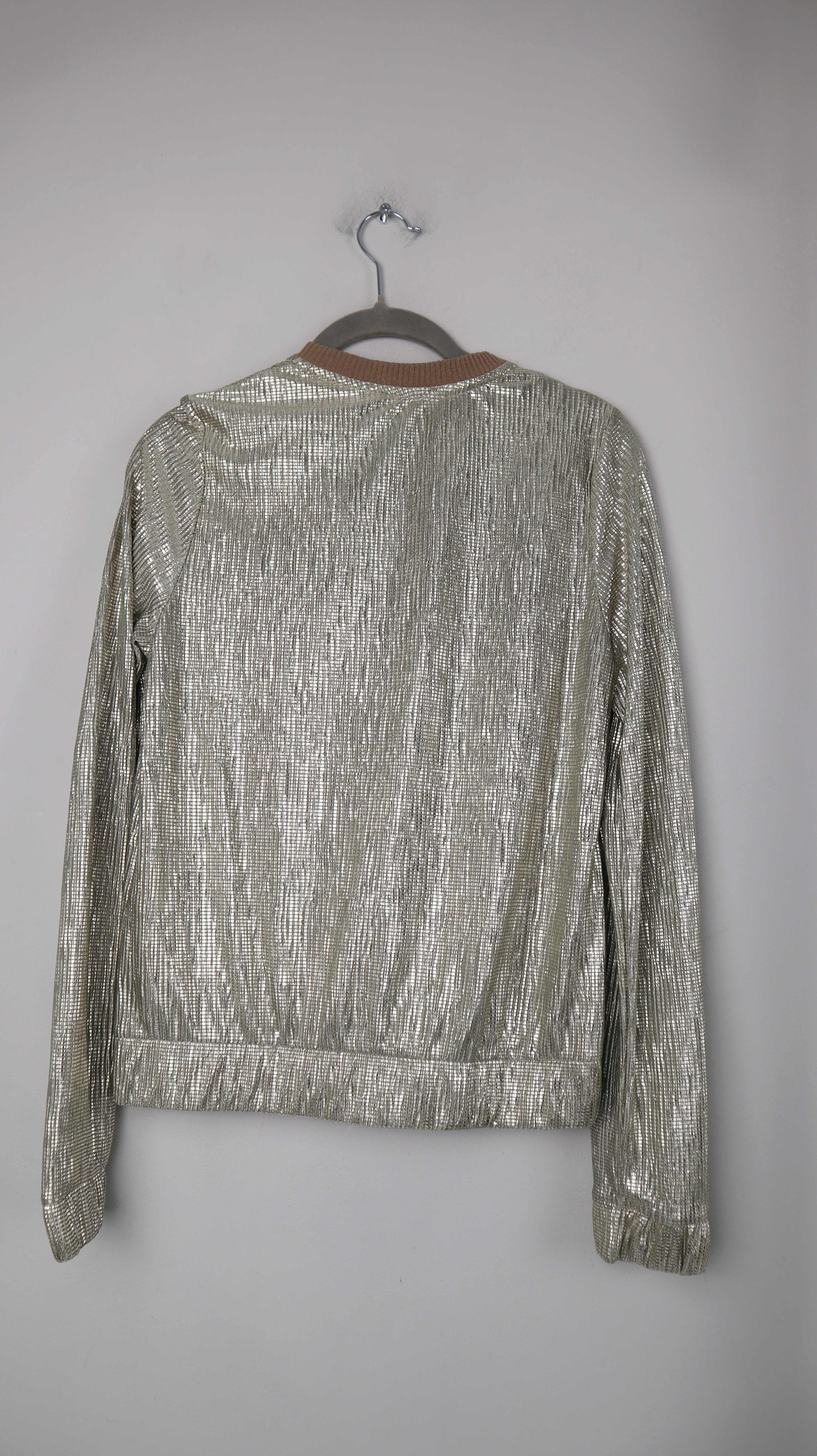 Esprit Jacke Gold Blouson Metallic XS 34 Bomberjacke leicht