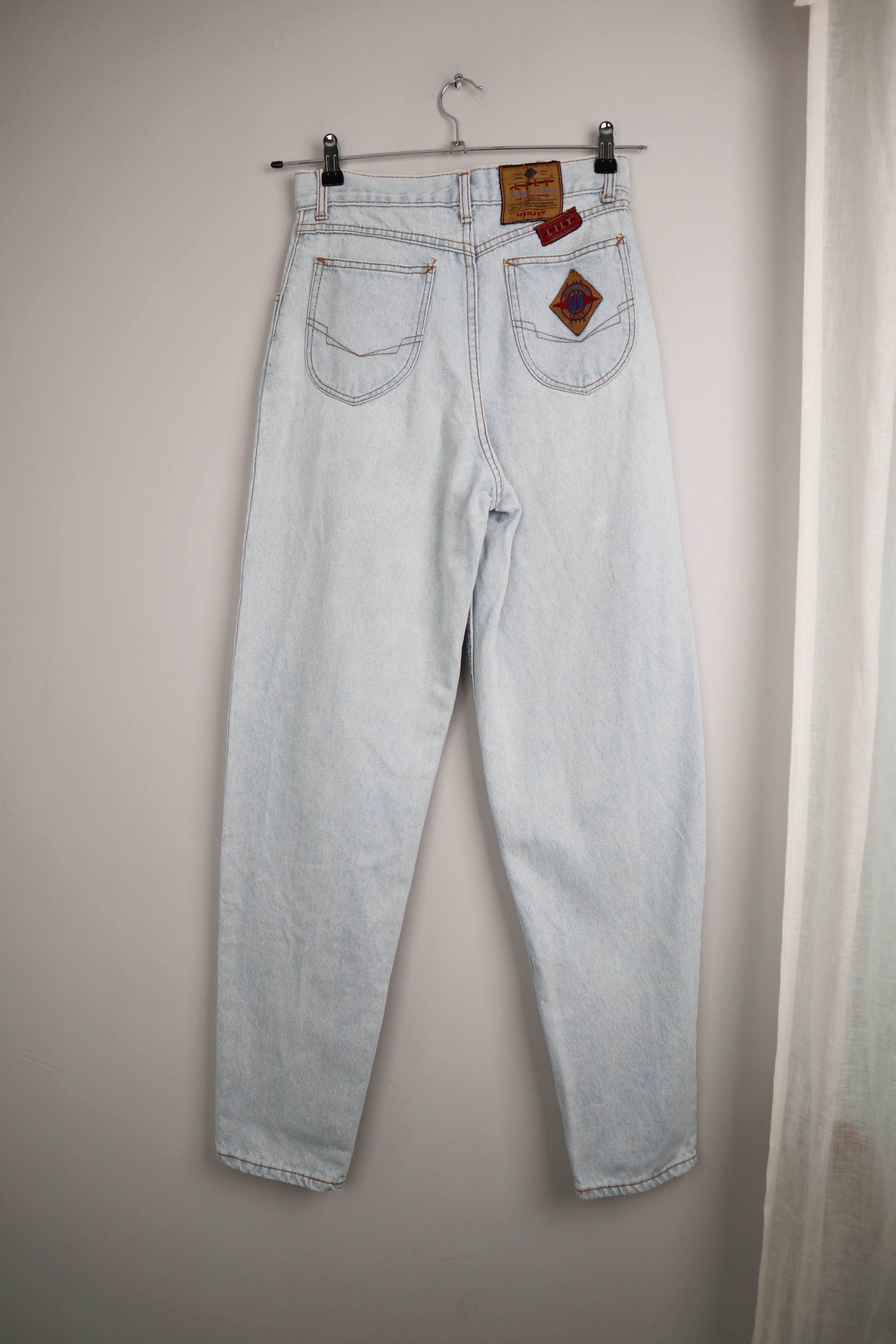 Lily true Vintage Jeans Hose Hell 28 washed 36 S mom Jeans high waist