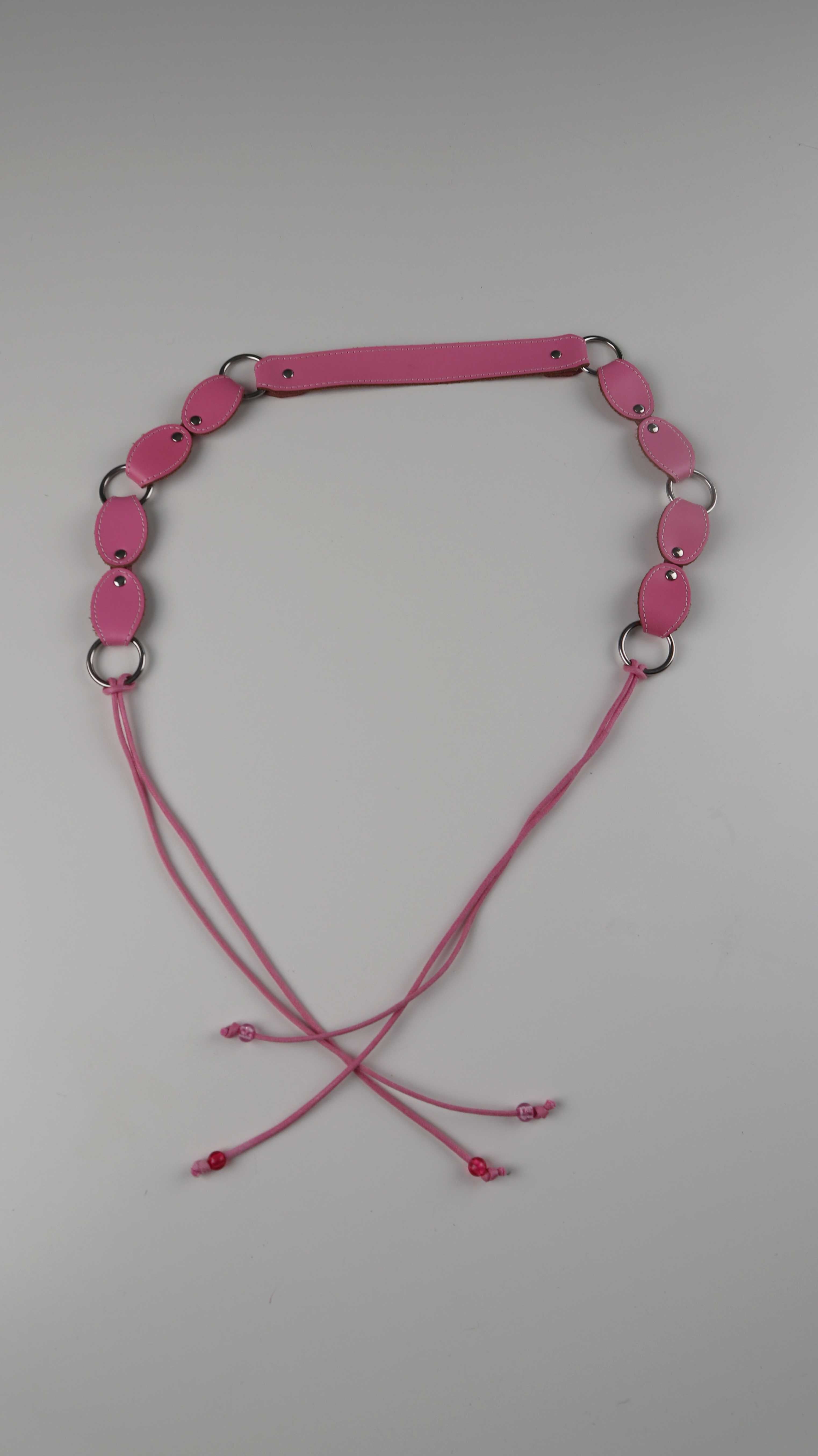 TCM True Vintage Gürtel rosa Pink Hüftgürtel geflochten