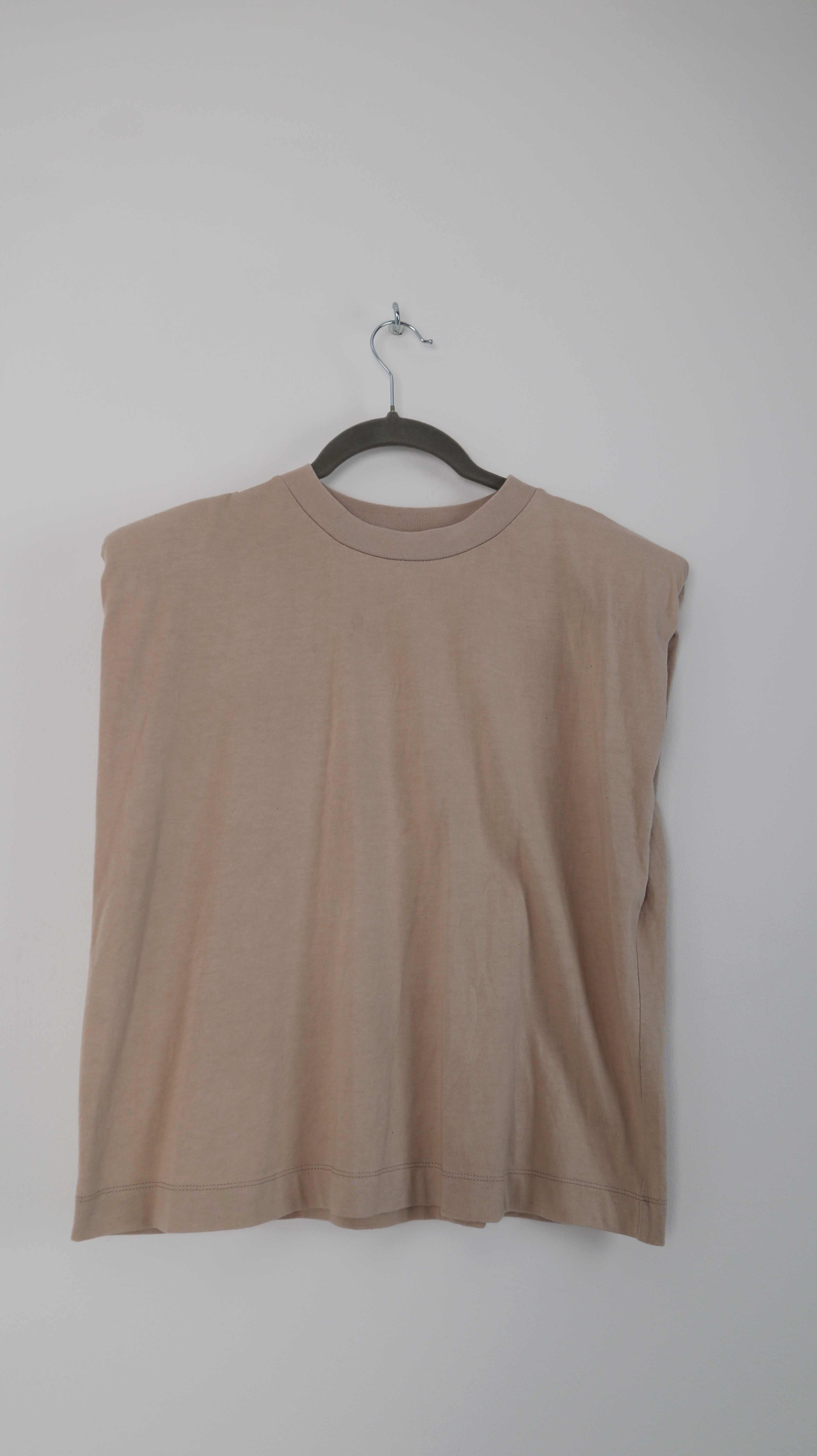 Edited Top Creme Beige 36 S eckig basic Shirt Oberteil T-Shirt