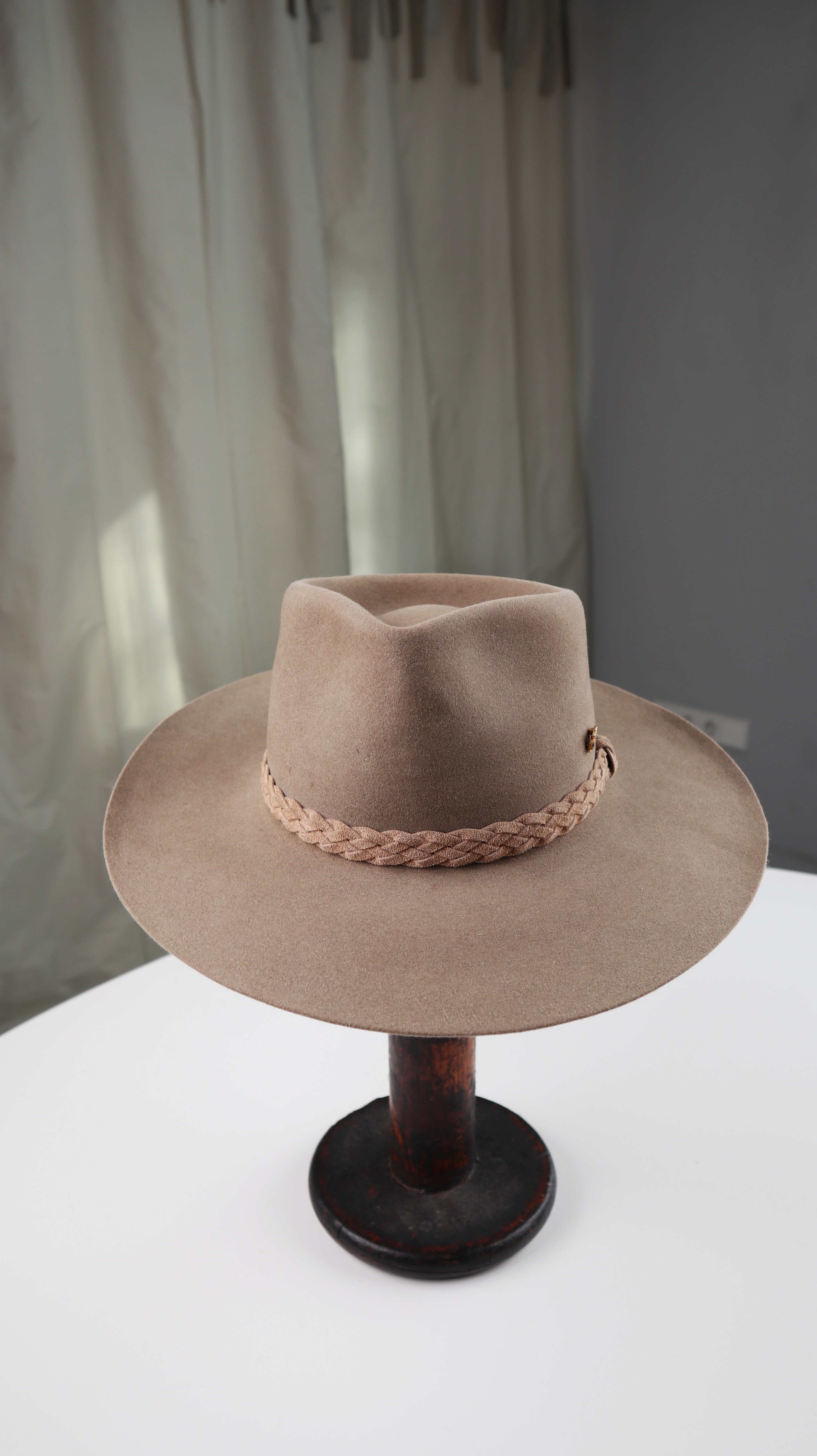 Akubra Hut Made in Autralia 56 braun Beige Cattleman Snowy River