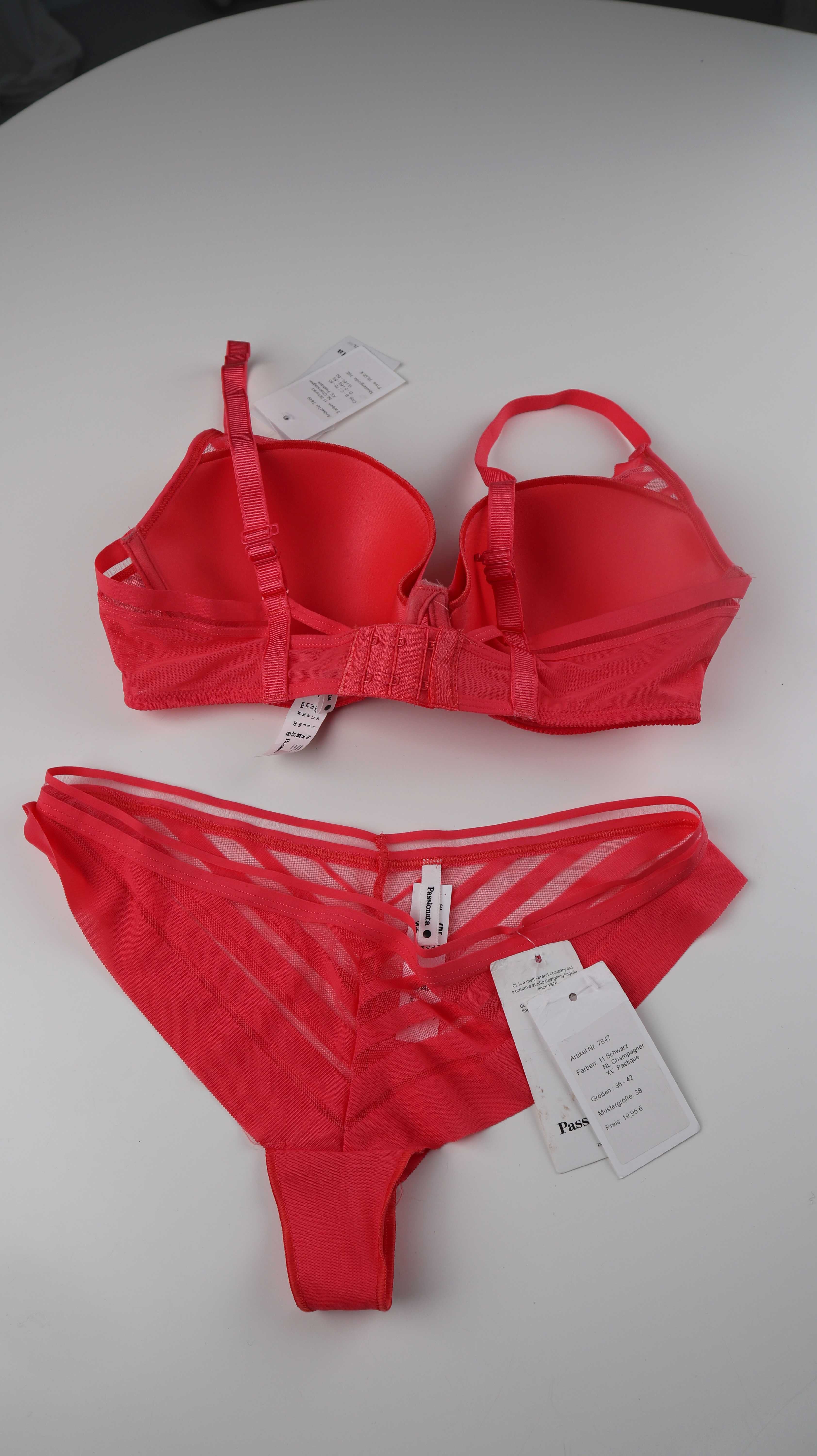 Passionata Set Unterwäsche BH Slip Neu Koralle 75 E 40 L
