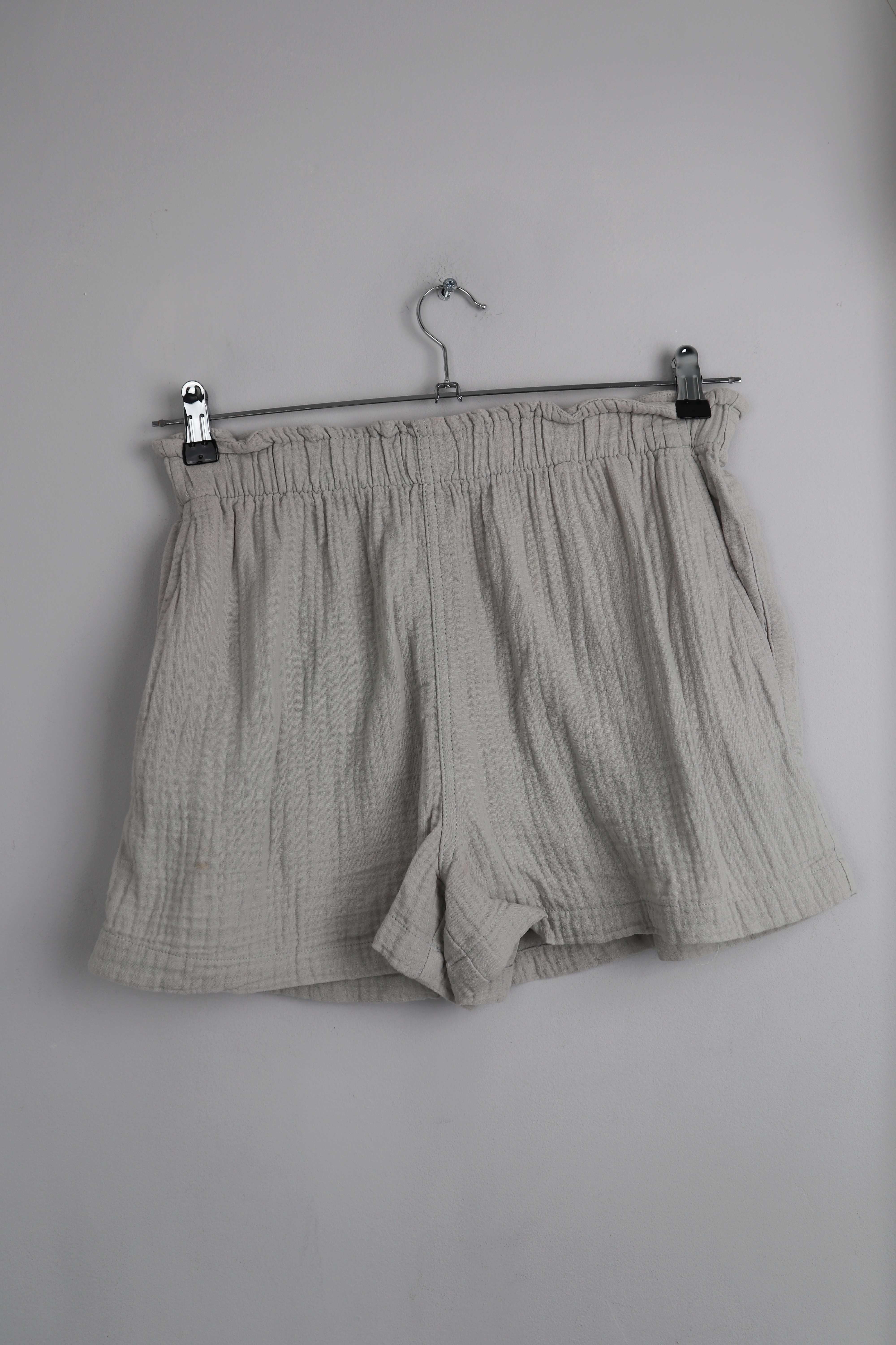 H&M Shorts Musselin Grün Mint kurze Hose 36 S Pastell