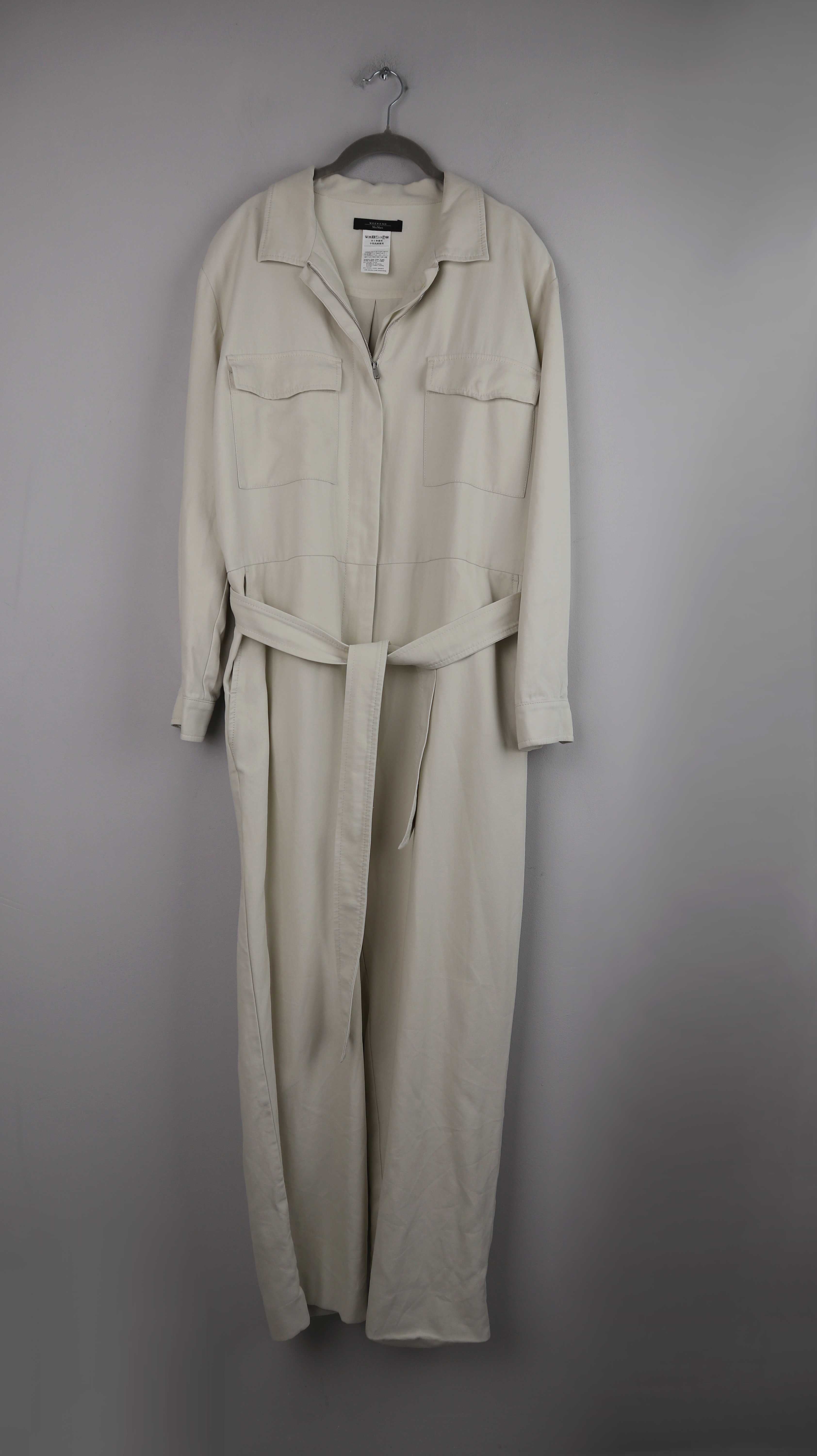 Max Mara Weekend Overall Anzug Einteiler Ganzkörpernazug Creme Beige 42