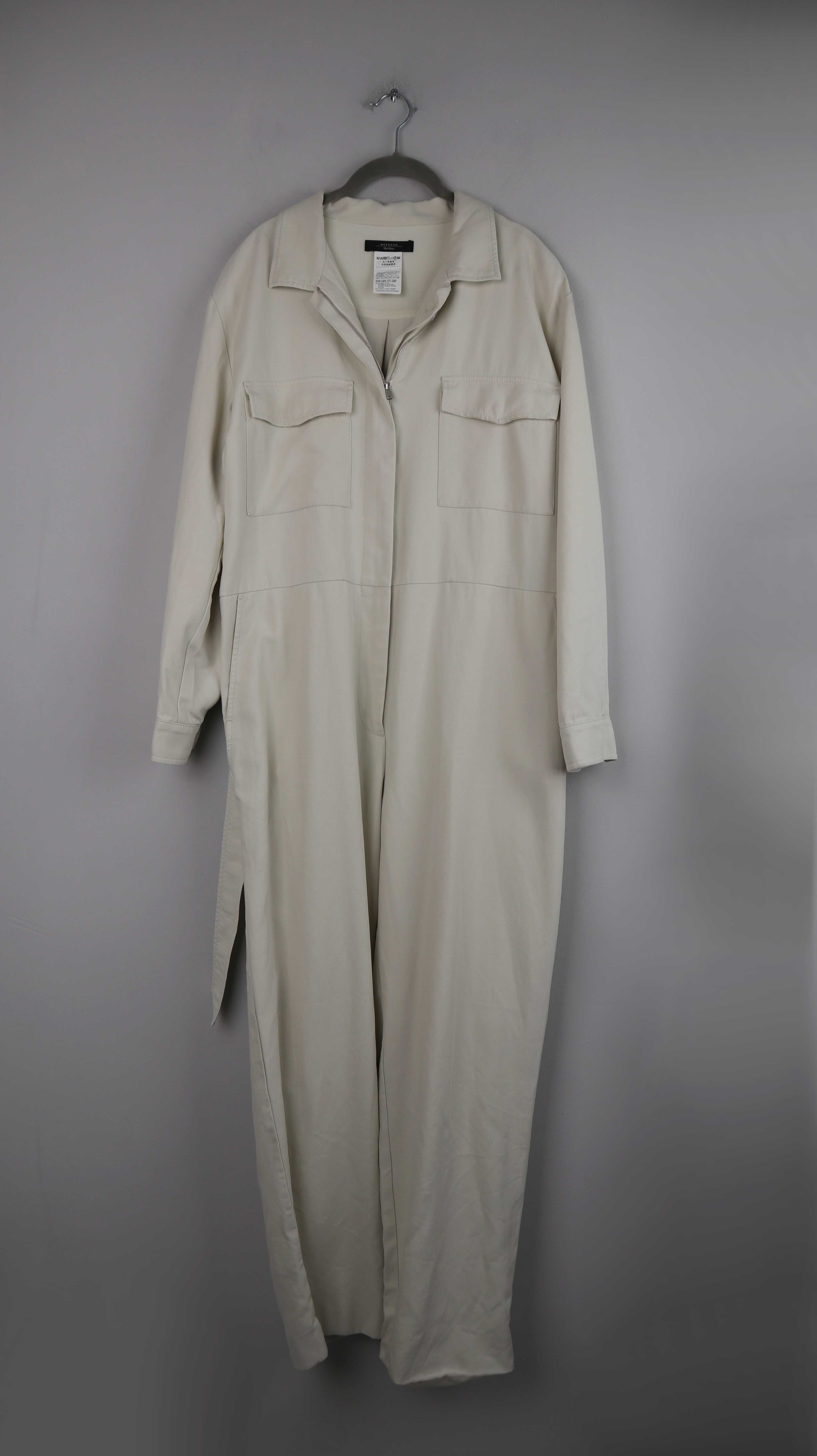 Max Mara Weekend Overall Anzug Einteiler Ganzkörpernazug Creme Beige 42