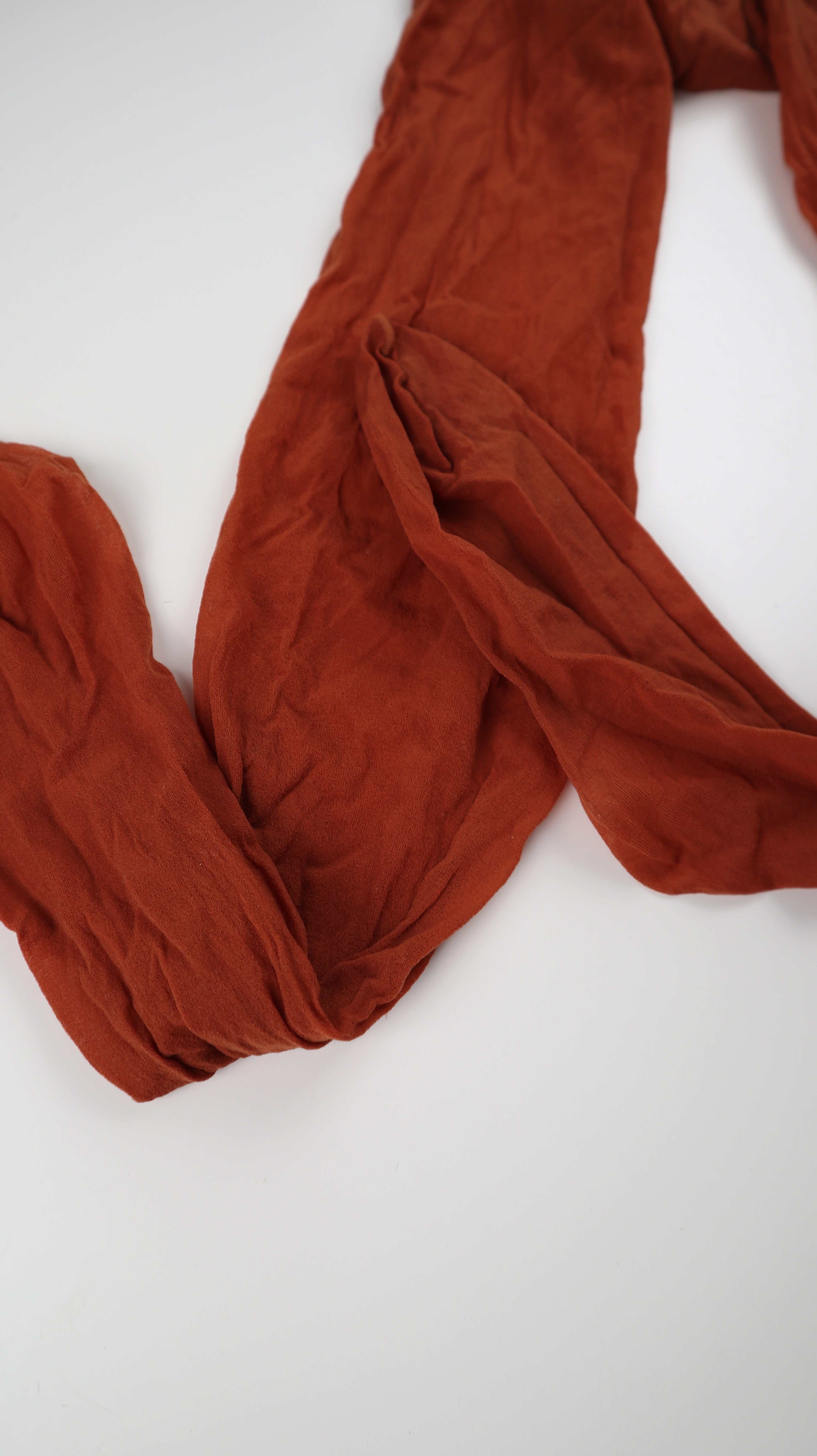 Strumpfhose rot dunkelrot transparent 38 M Feinstrumpfhose