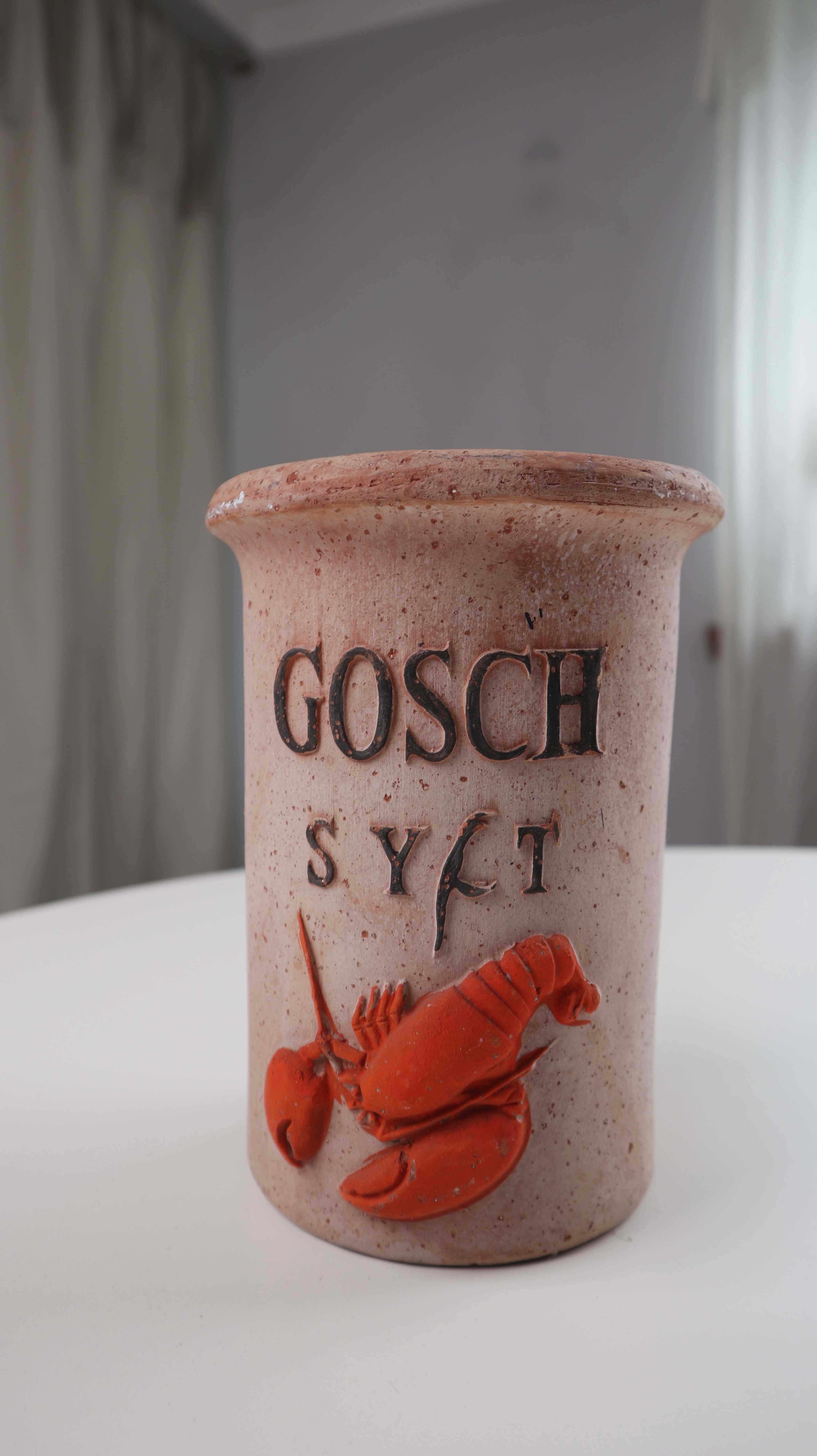 Gosch Sylt Weinkühler Sektkühler Stein Krabbe Stein Terrakotta Flaschenkühler