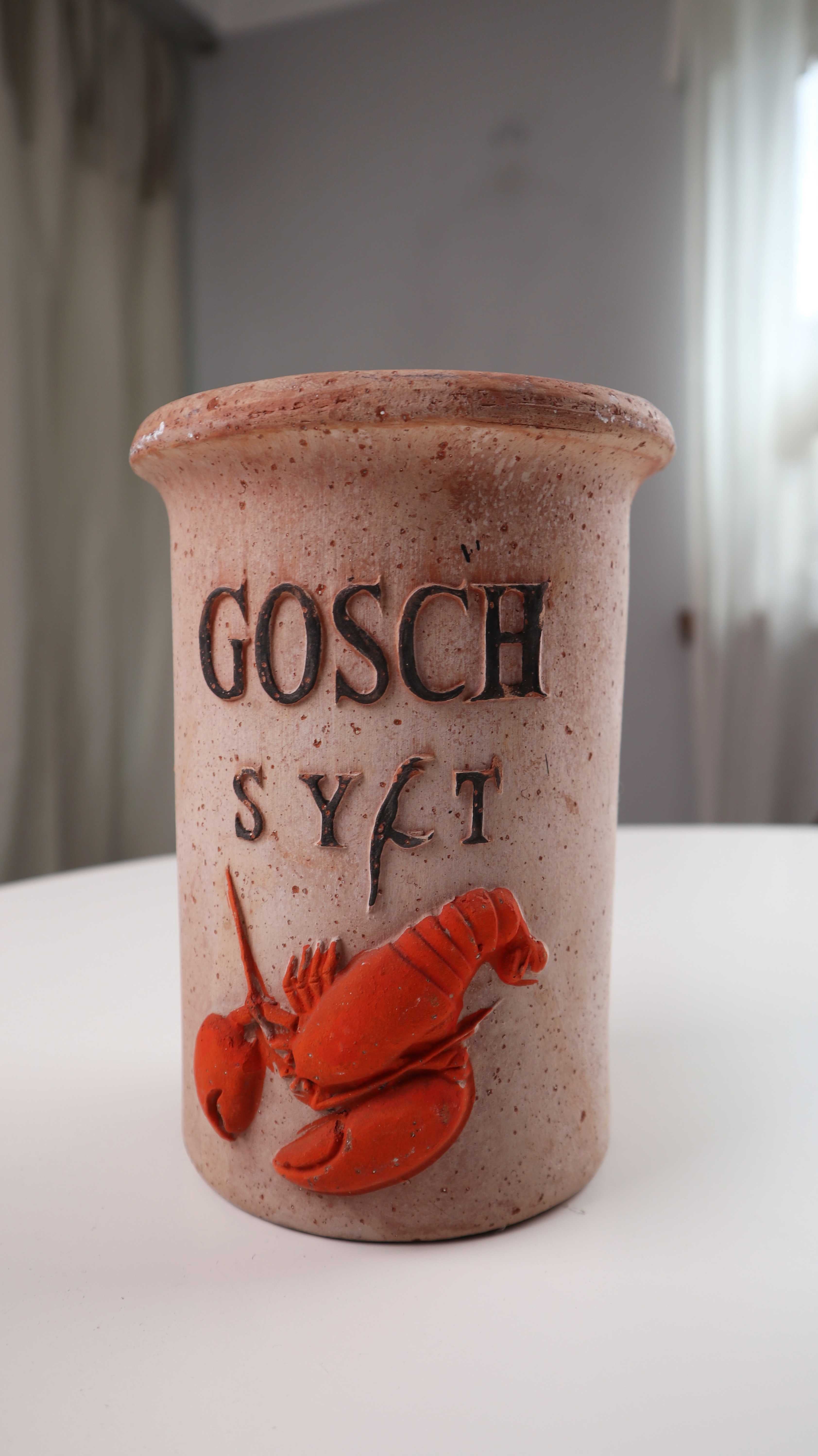 Gosch Sylt Weinkühler Sektkühler Stein Krabbe Stein Terrakotta Flaschenkühler