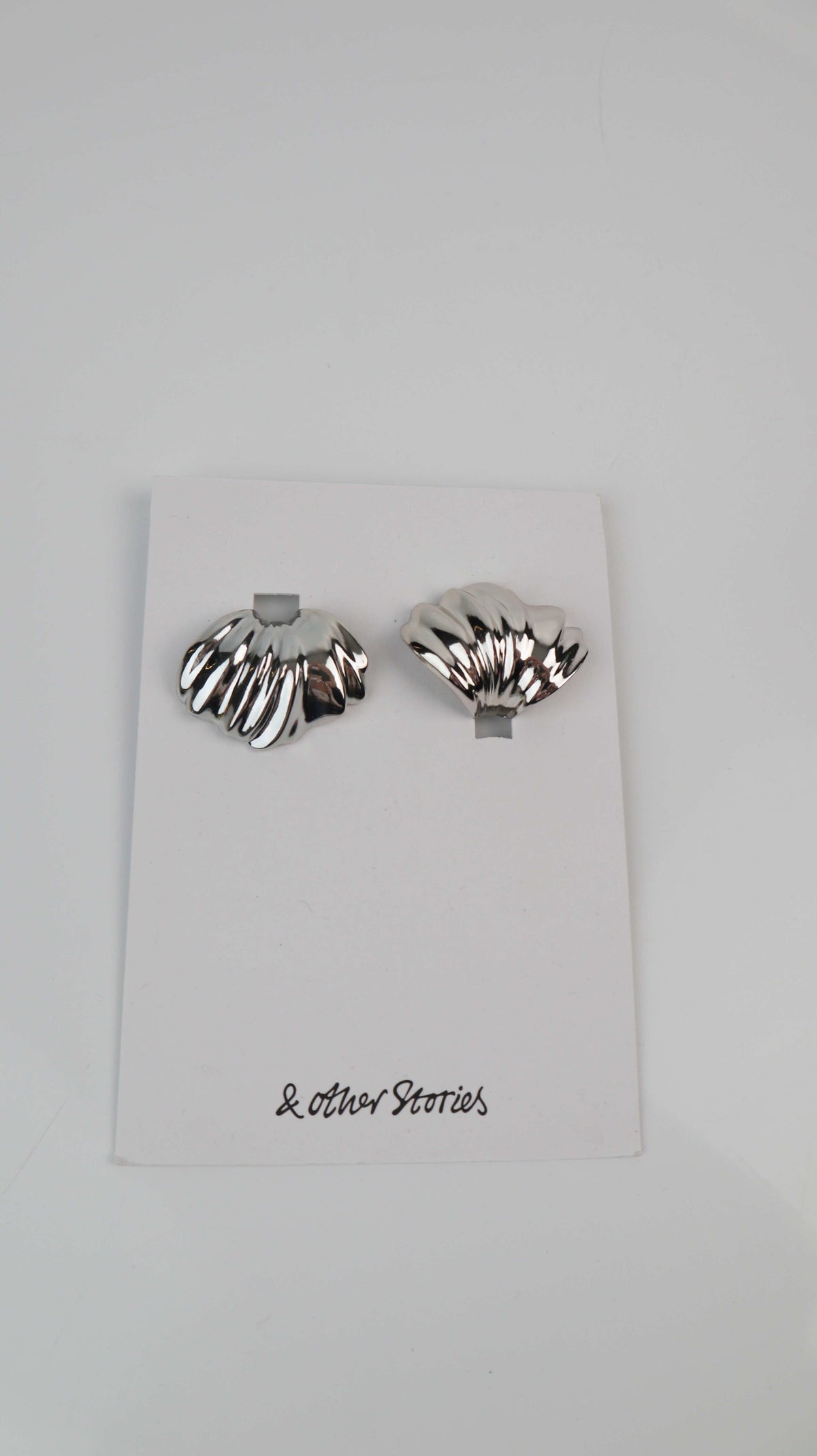 &other stories Clips Ohrringe silbern Muscheln Schmuck Neu