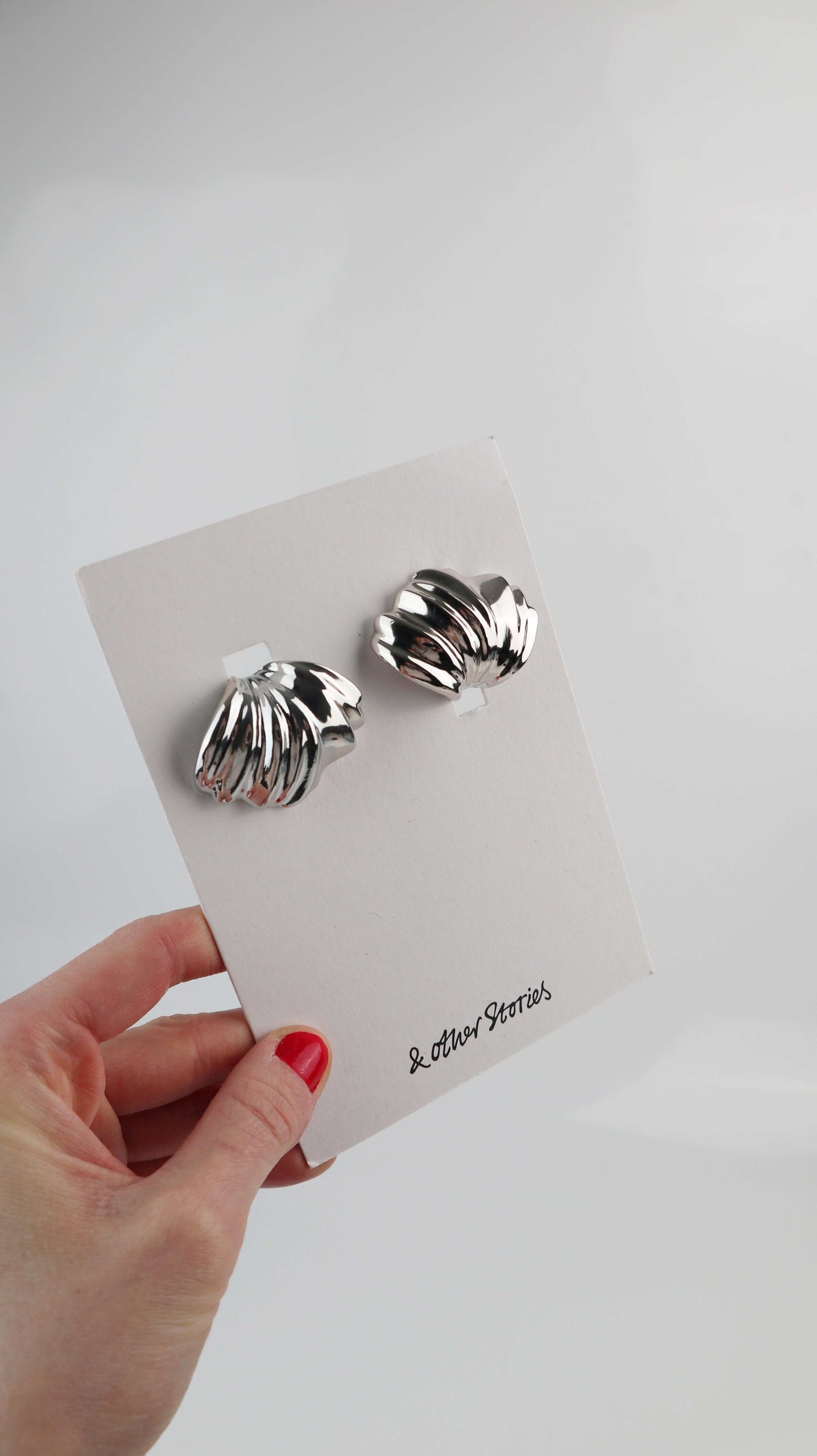 &other stories Clips Ohrringe silbern Muscheln Schmuck Neu