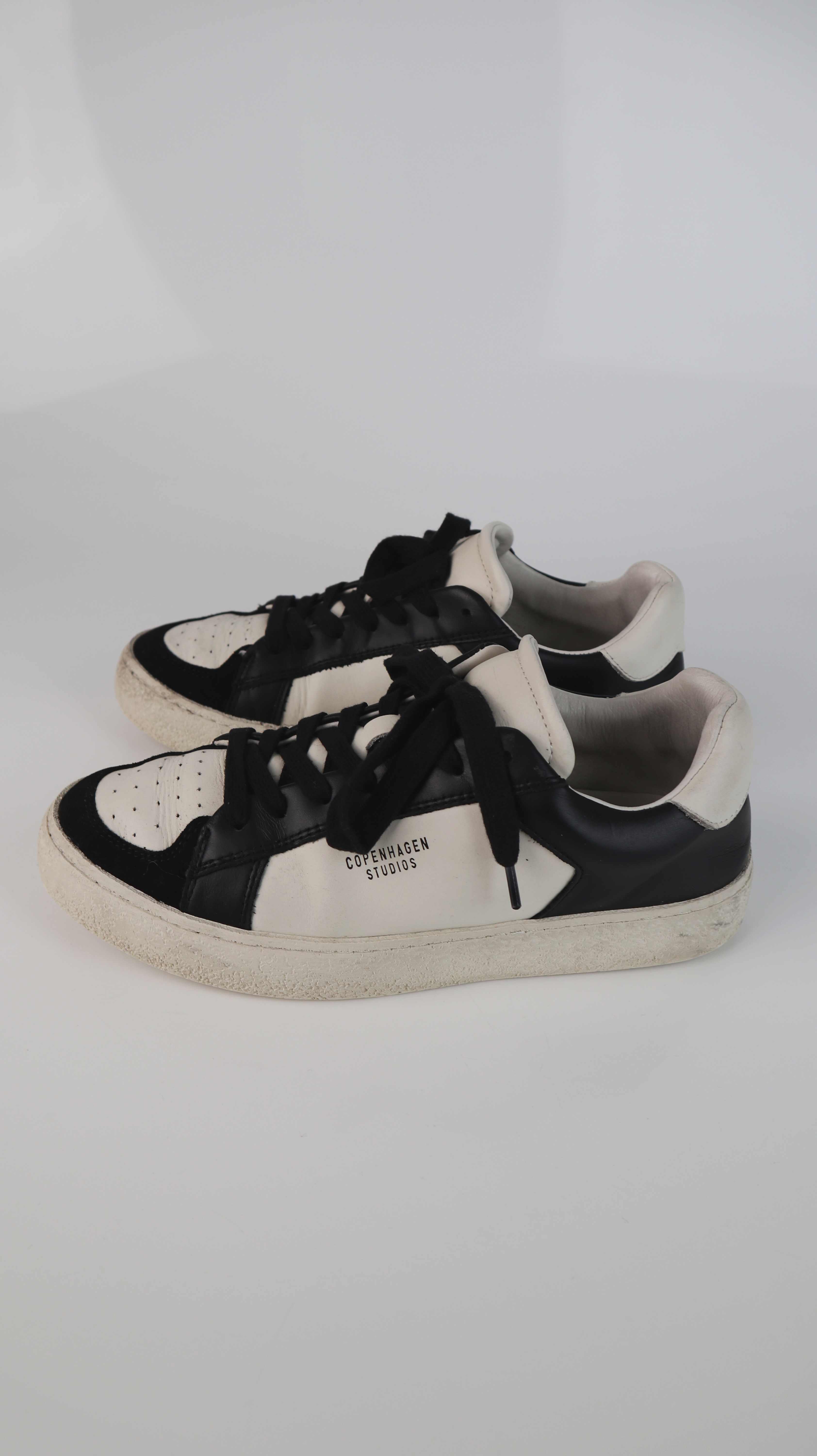 Copenhagen Studios Sneaker 39 schwarz Weiß Turnschuhe Lederschuhe