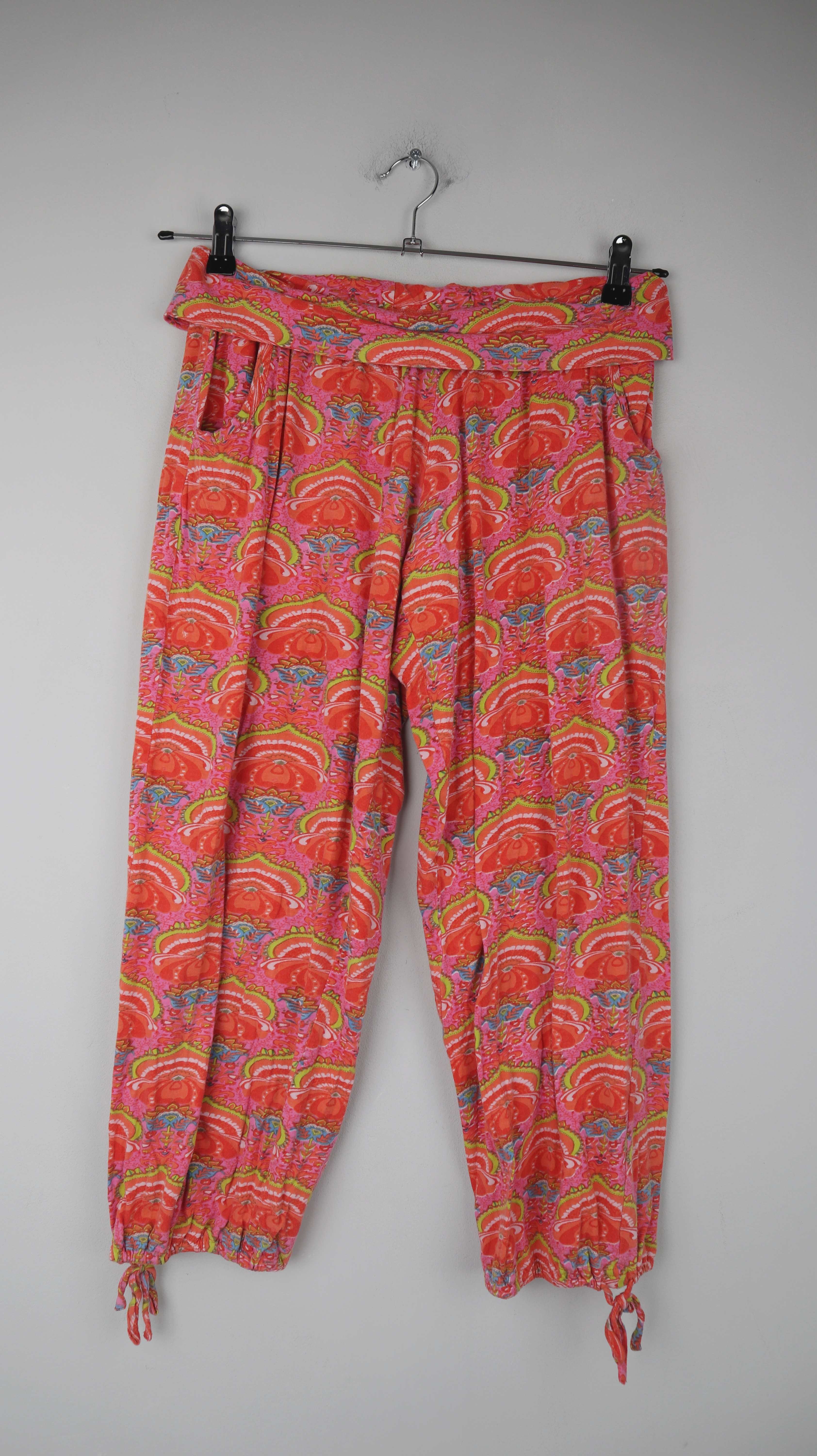 Deerberg Jogger Hose Chino 38 M rosa Orange Muster Sporthose