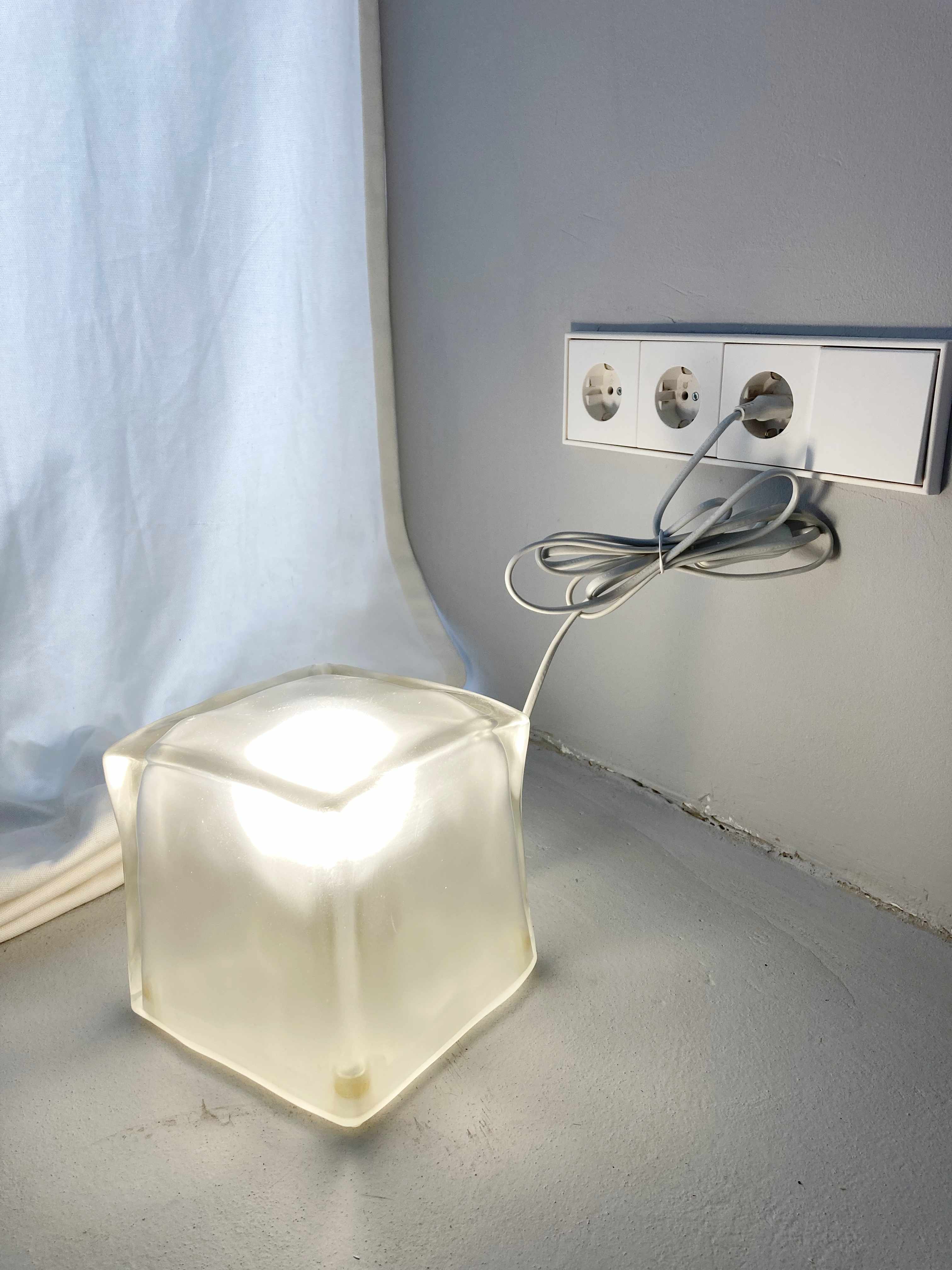 Ikea Lampe Eiswürfel Ice Cube Iviken Tischlampe Würfellampe Glas – Handpicked pieces