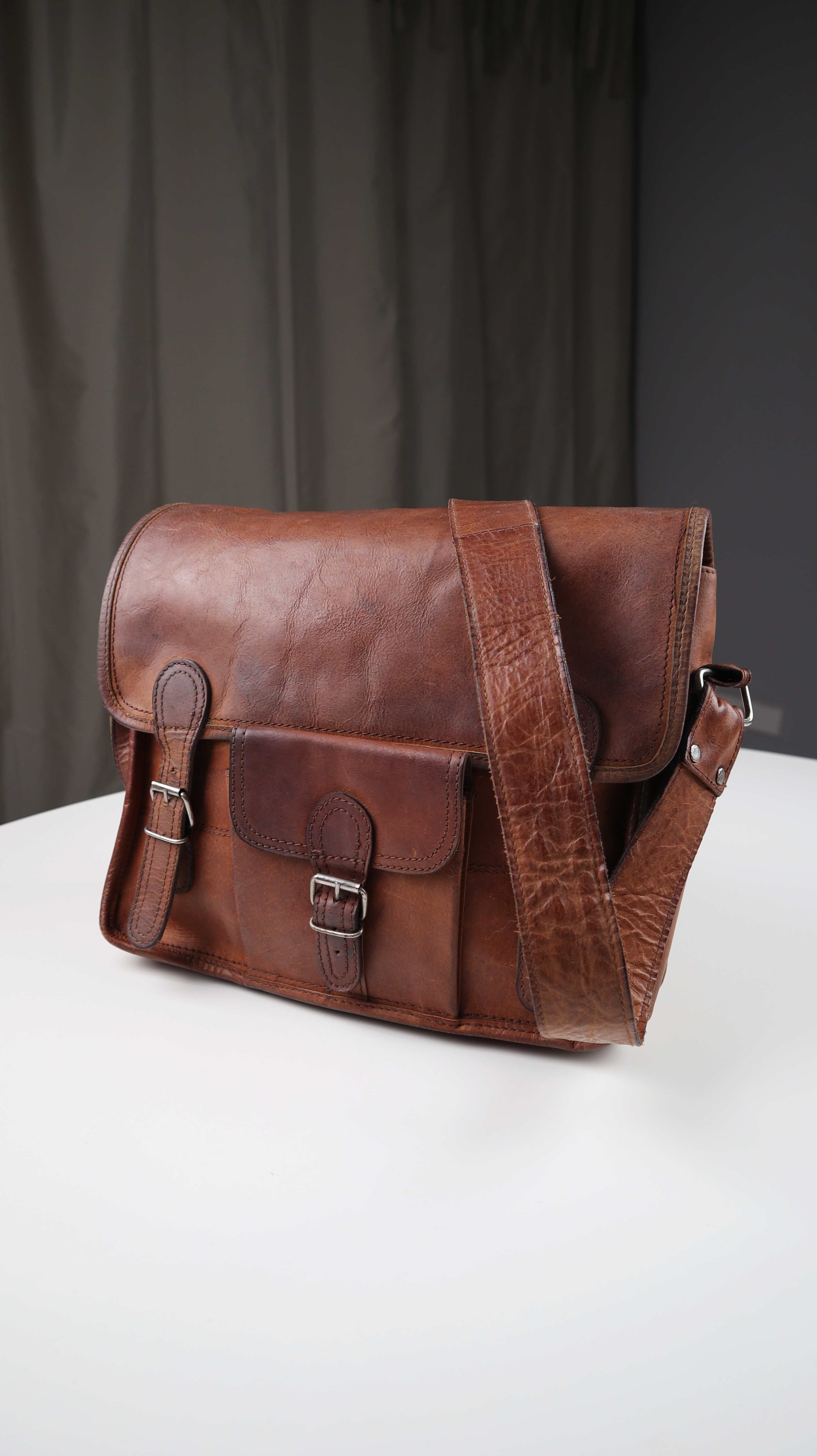 Scaramanga Tasche Ledertasche Schultasche Aktentasche Umhängetasche