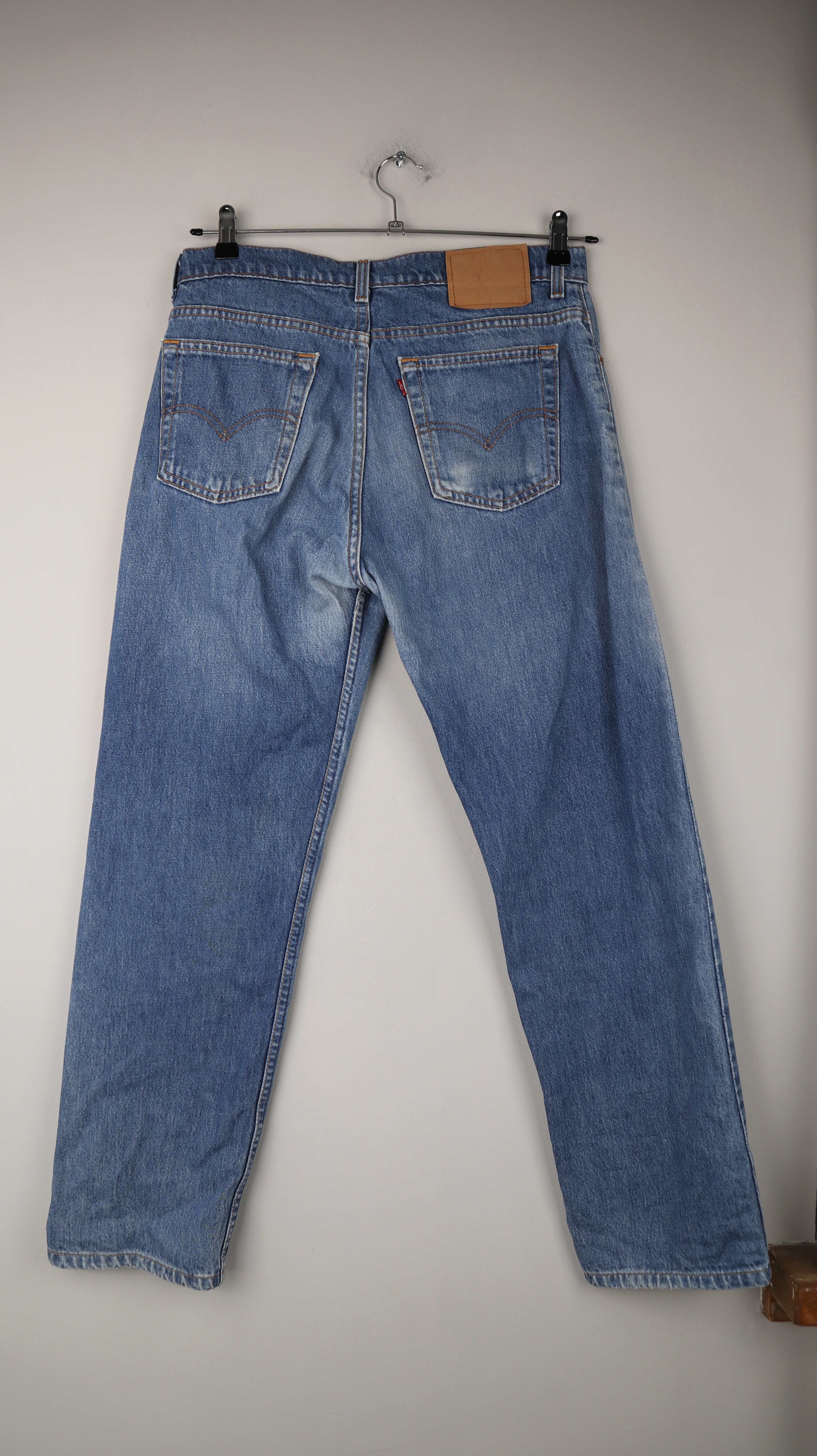 Levis 501 Jeans Hose blau denim straight leg mid waist Vintage