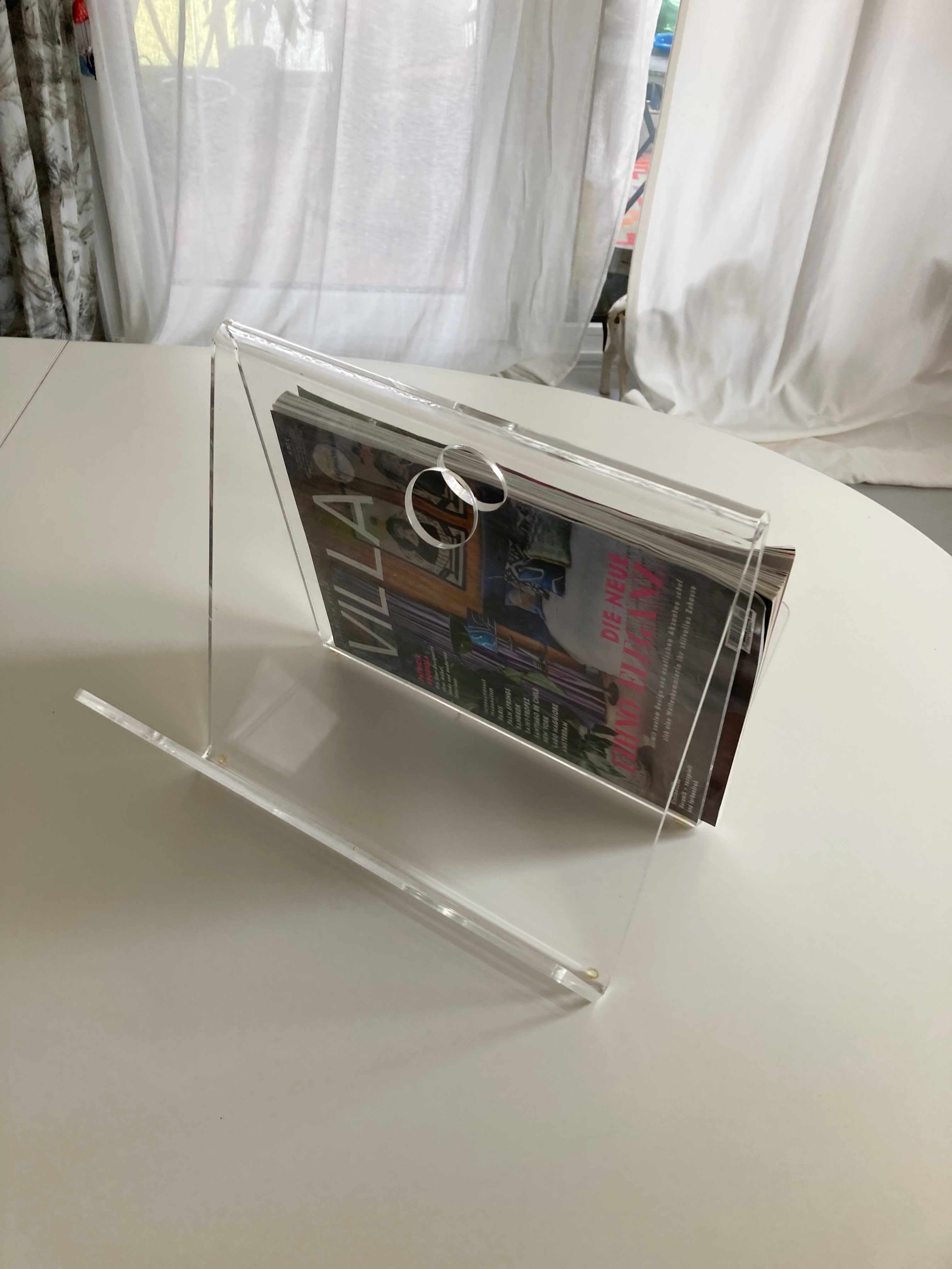 Zeitungsständer Plexiglas Plexiglashalter transparent space age