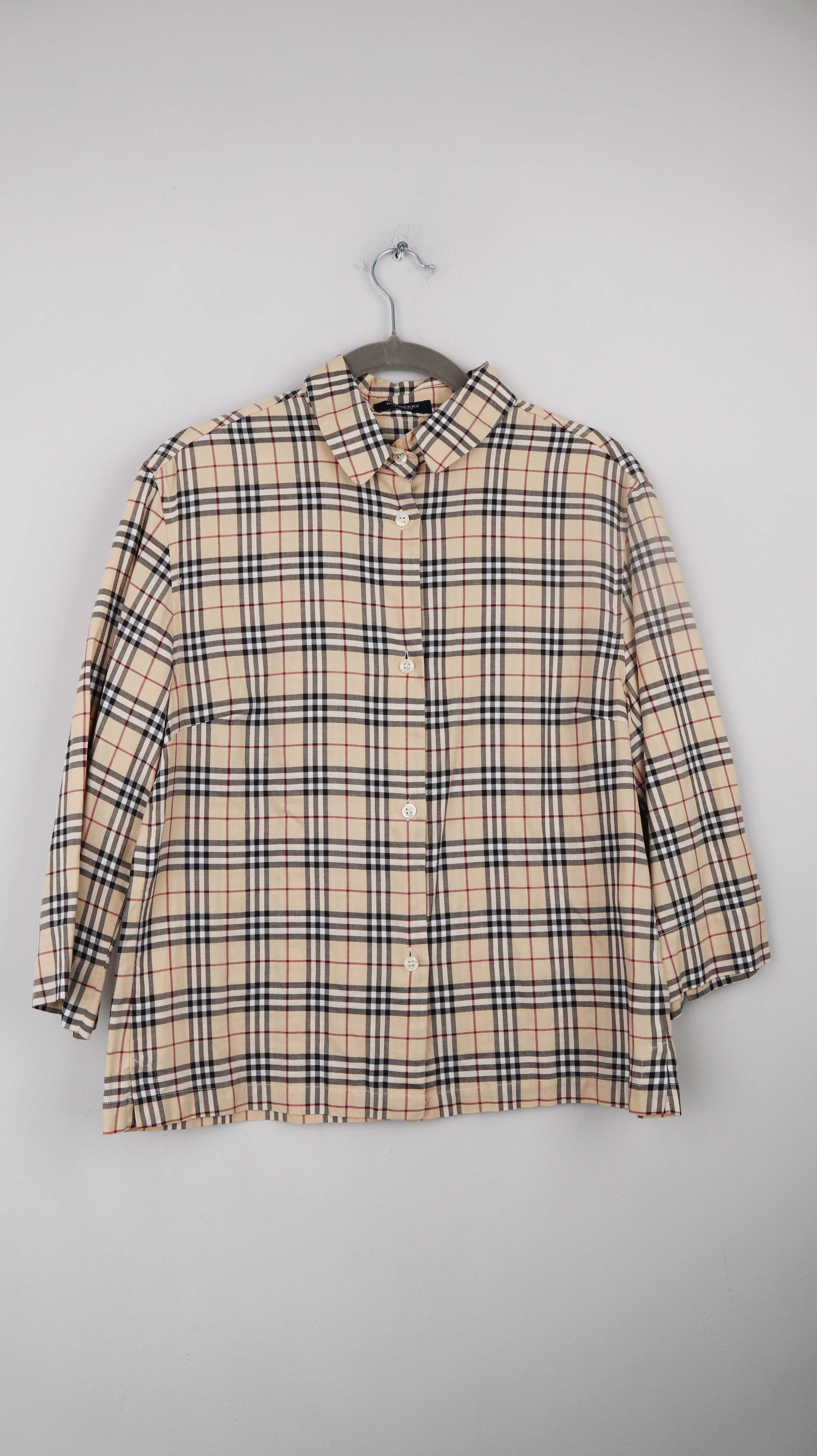 Burberry Bluse Hemd Shirt kariert Oberteil 38 M Design