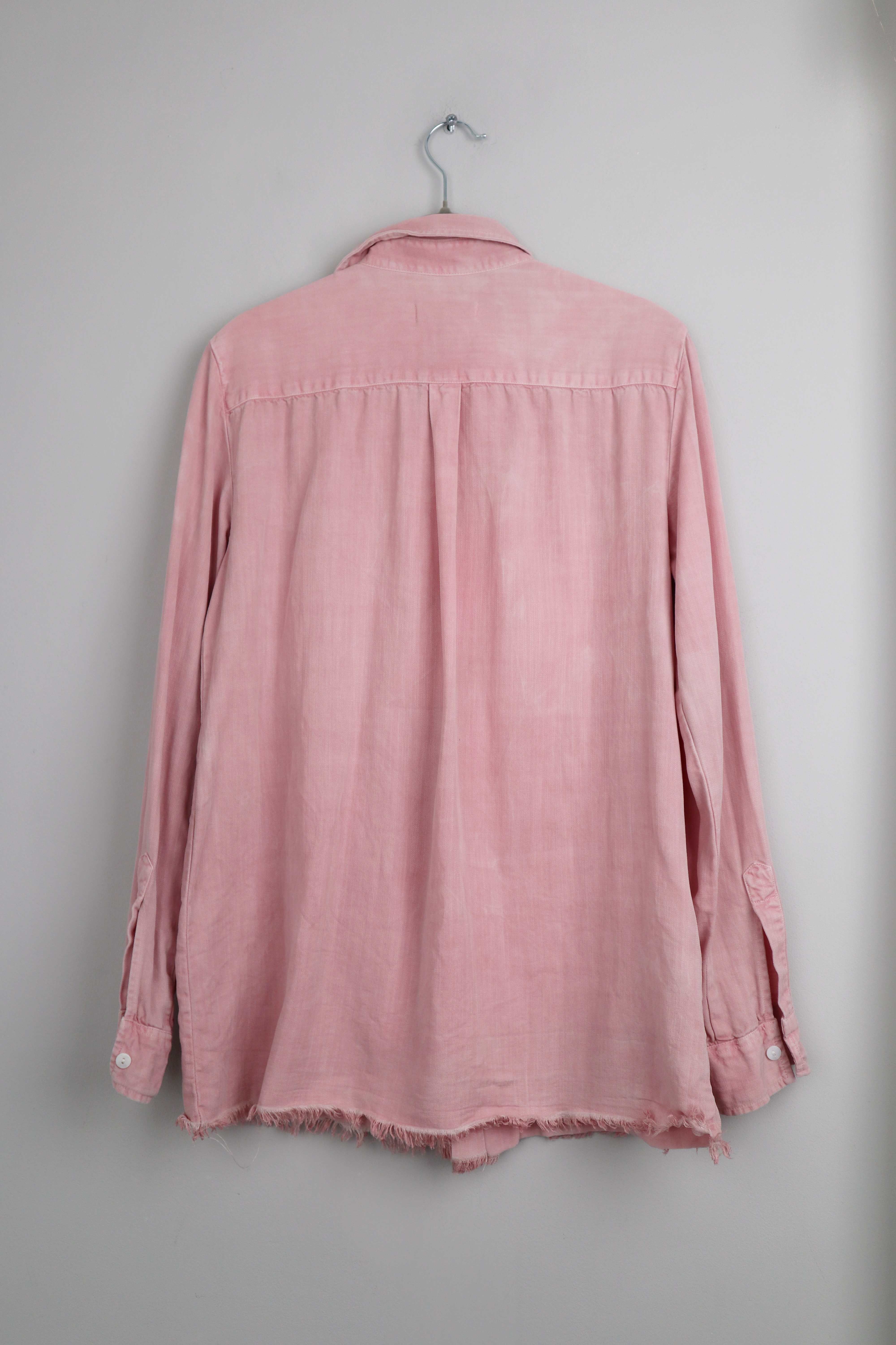 Zara Hemd Shirt Rosa Pastell basic einfarbig 38 M einfarbig