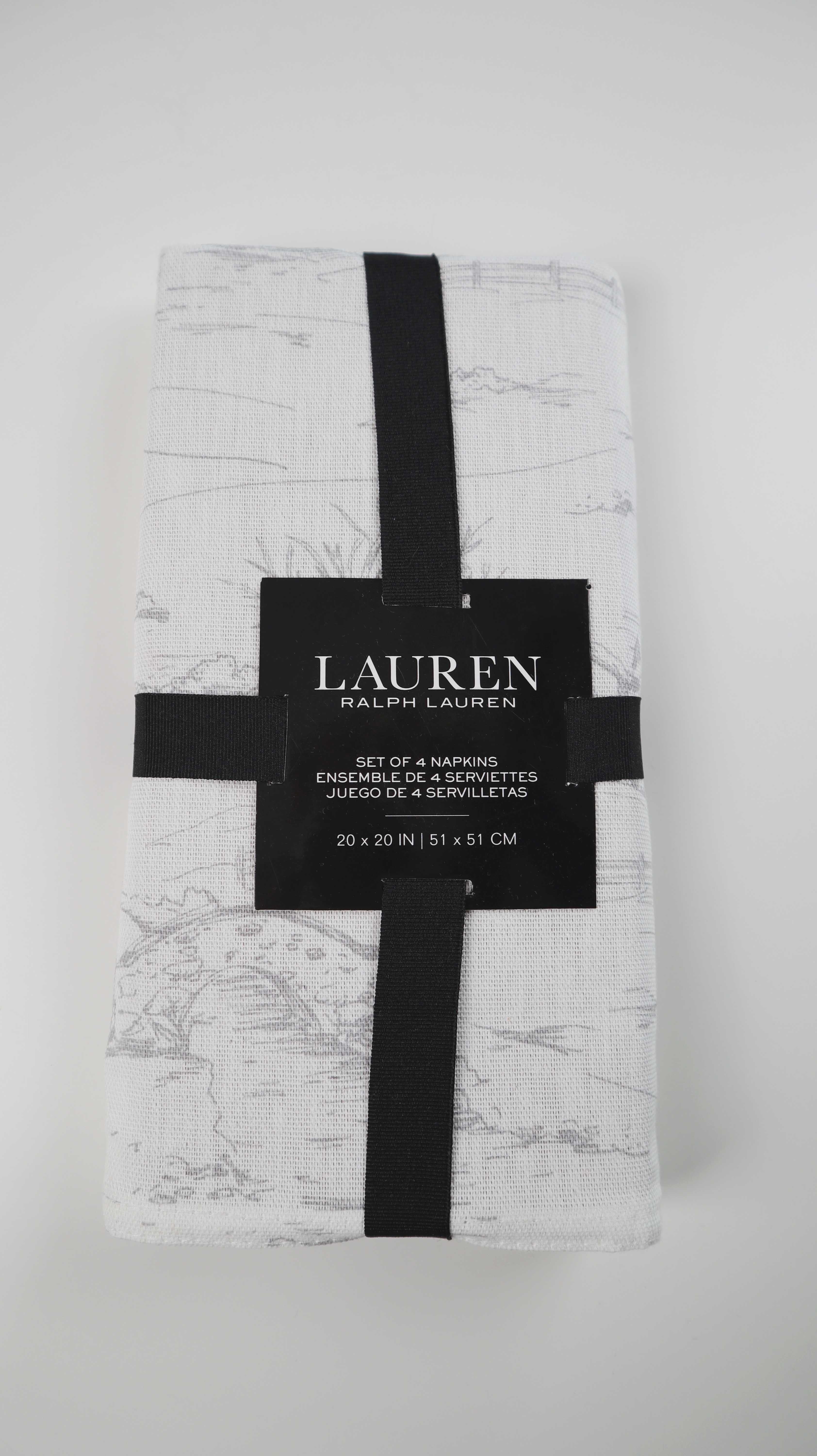 Ralph Lauren 20 x 20 Servietten Neu weiß Tischservietten