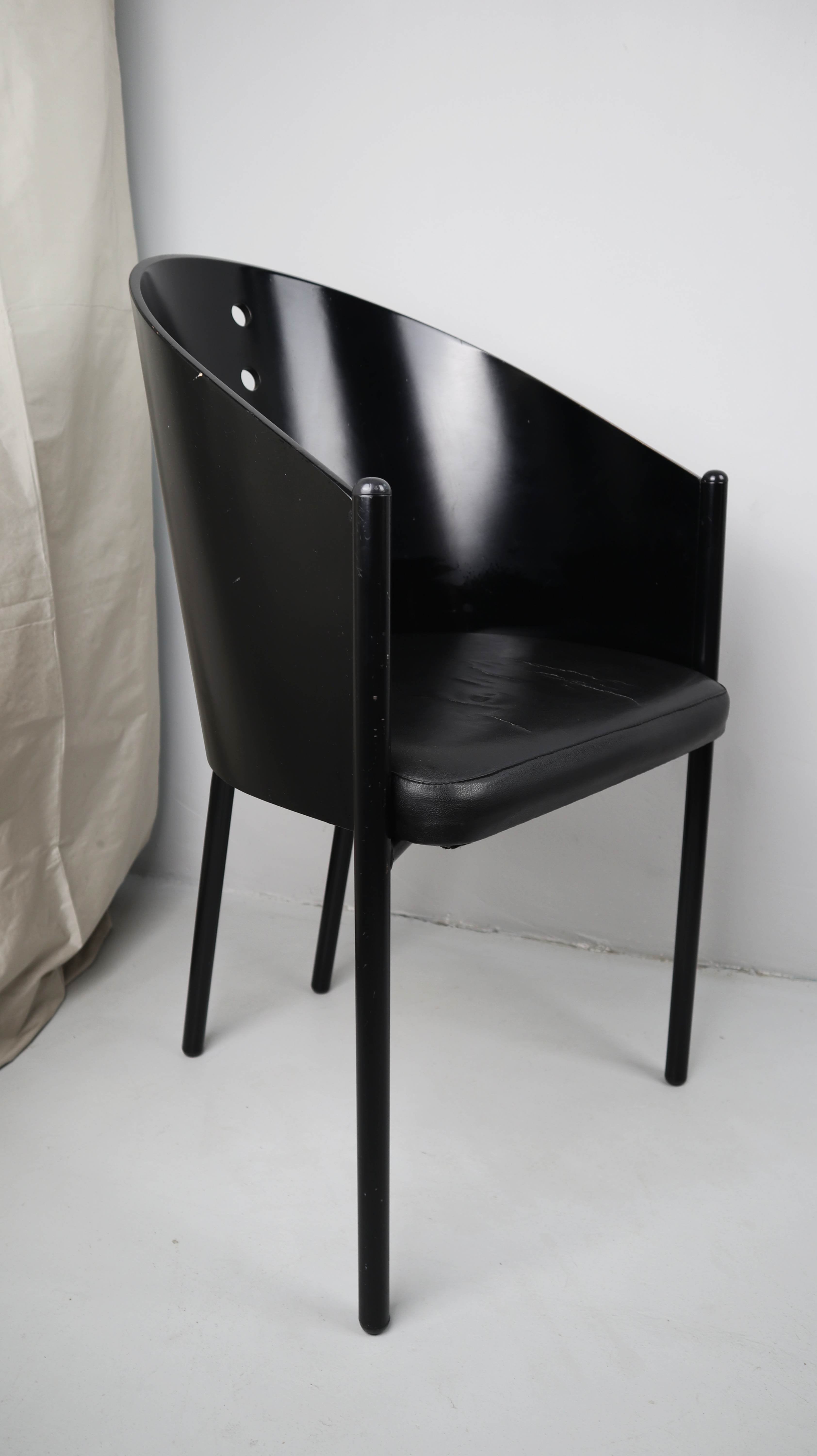 Philippe Starck Stuhl Replika Schwarz Holzstuhl Esszimmerstuhl