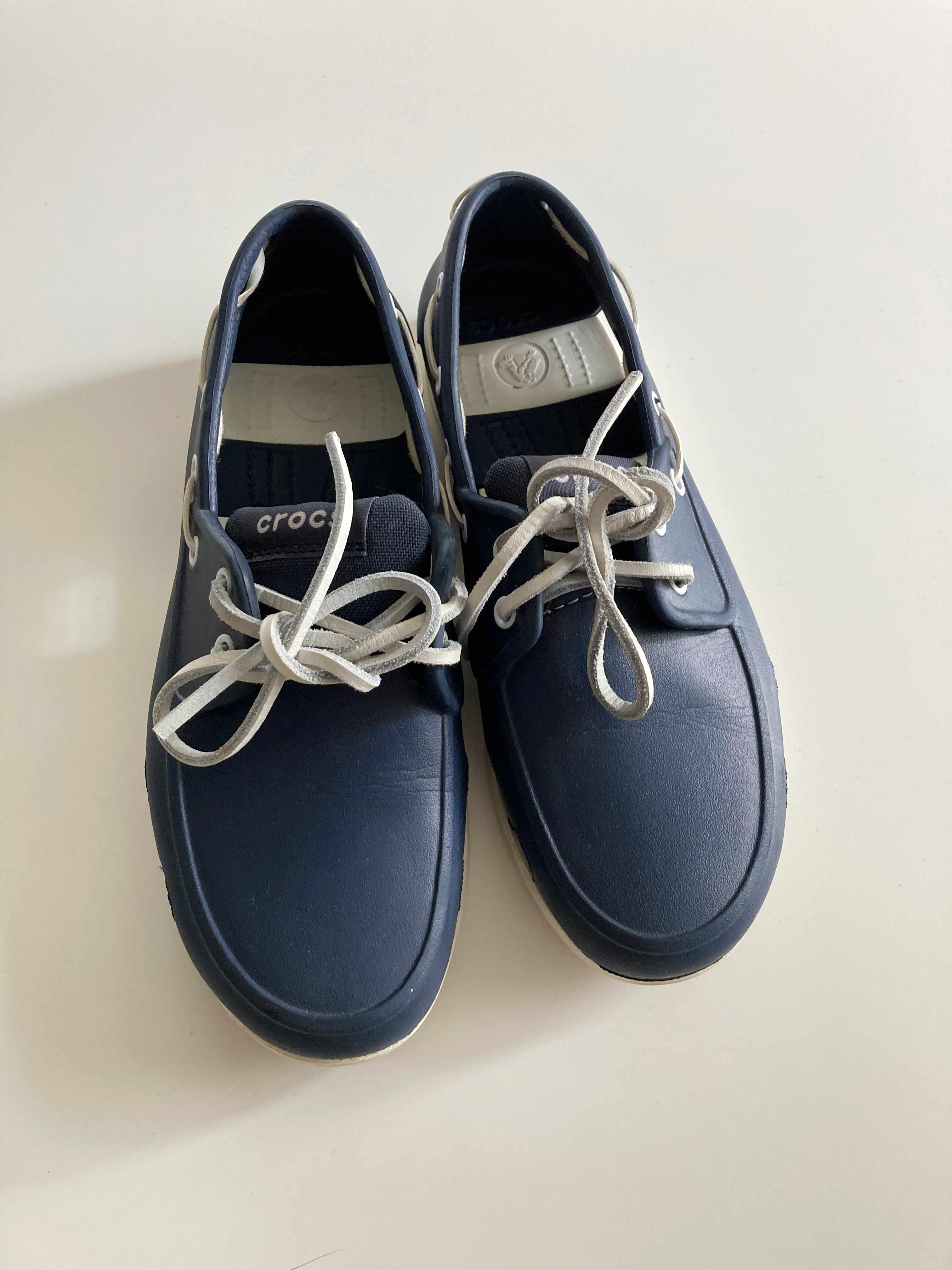 Crocs M8 Blau Loafer Mokassins 41 42 Dunkelblau