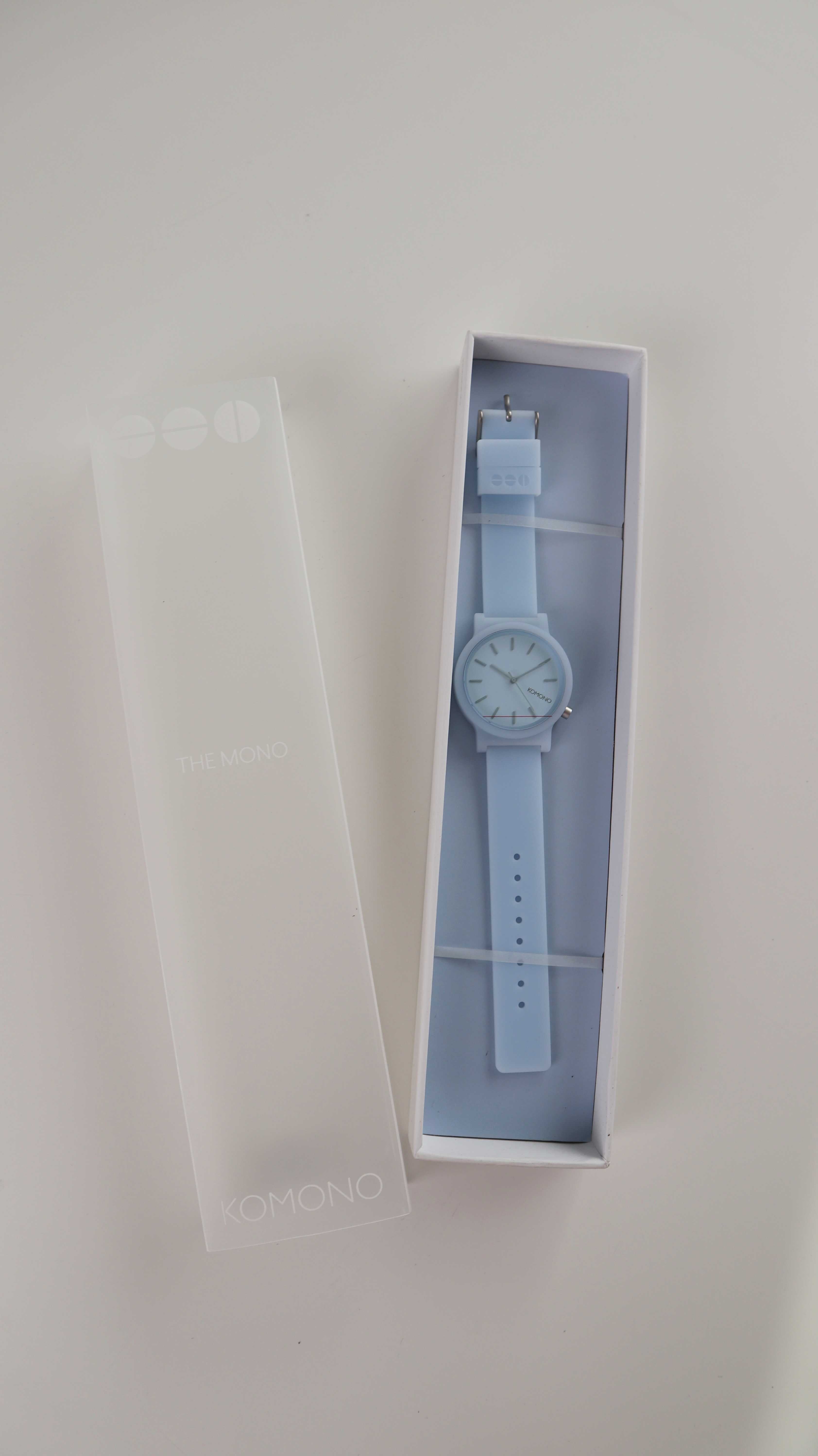 Komono Uhr Blau Neu The Mono Armbanduhr Hellblau